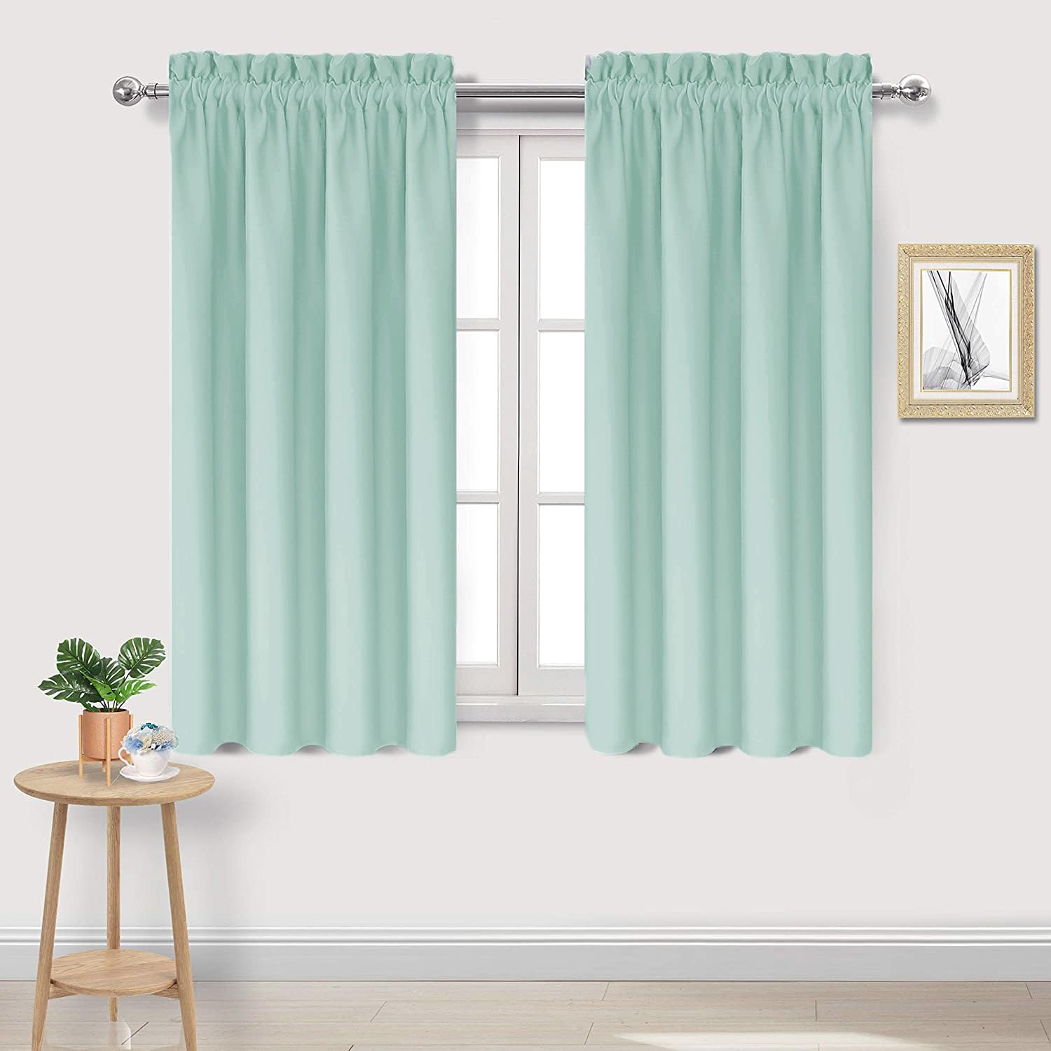 Blackout Curtains for Bedroom Living Room 42 x 54 Inch Long 2 Panels (2 Count)