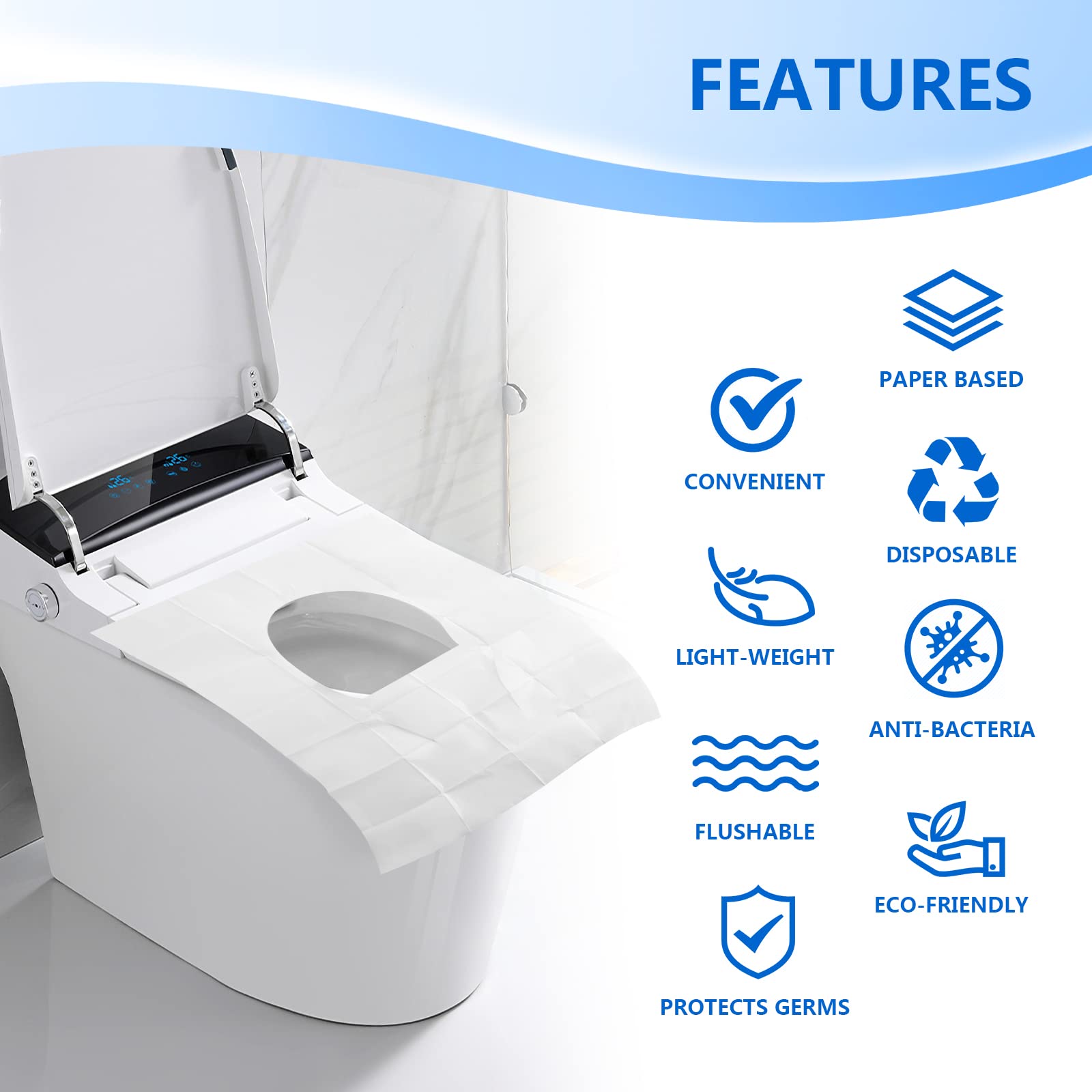 Toilet Seat Covers 60 Pack