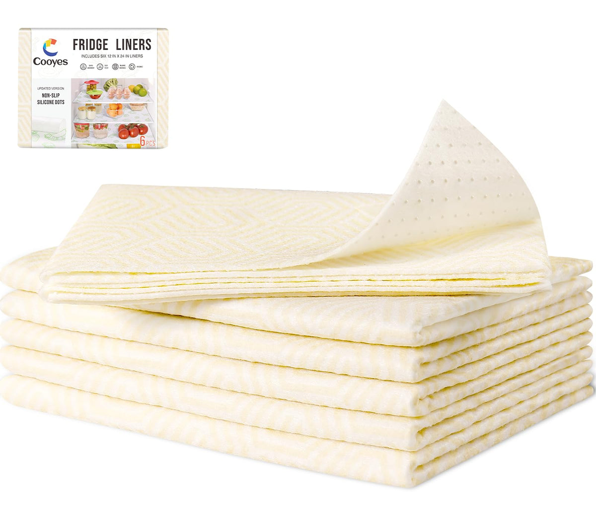 2 in 1 Refrigerator Liners (12 Sq Ft)