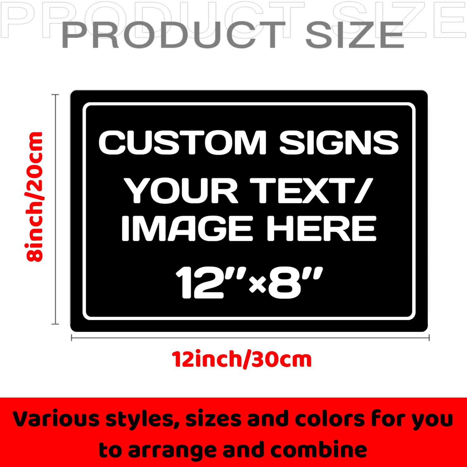 Personalized Aluminum Weatherproof Metal Sign