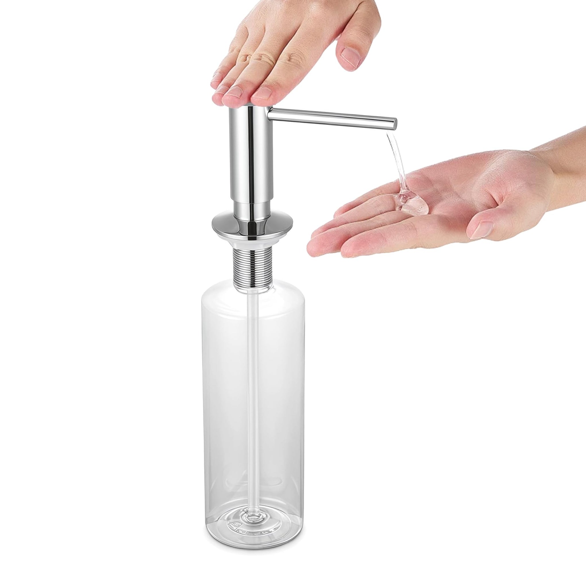 304 Stainless Steel Kitchen Sink Soap Dispenser 10 oz