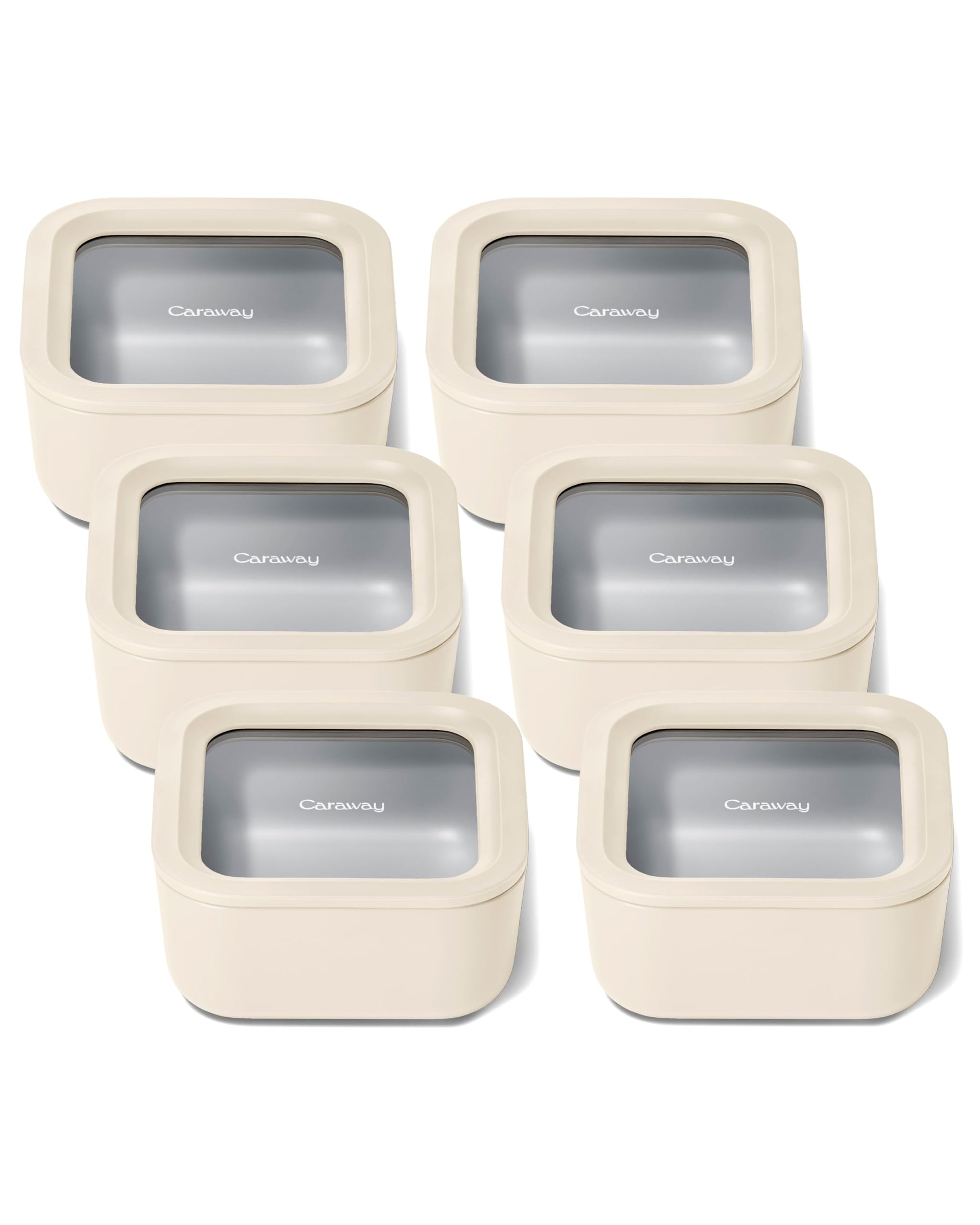 6 Piece Glass Food Storage Container Set (6 Count)