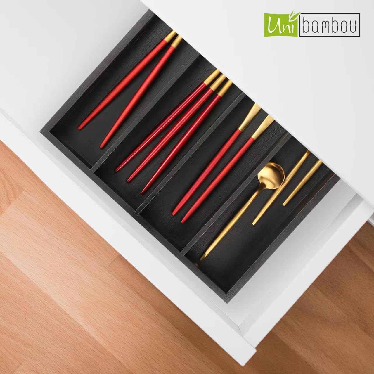 Bamboo Silverware Drawer Tray