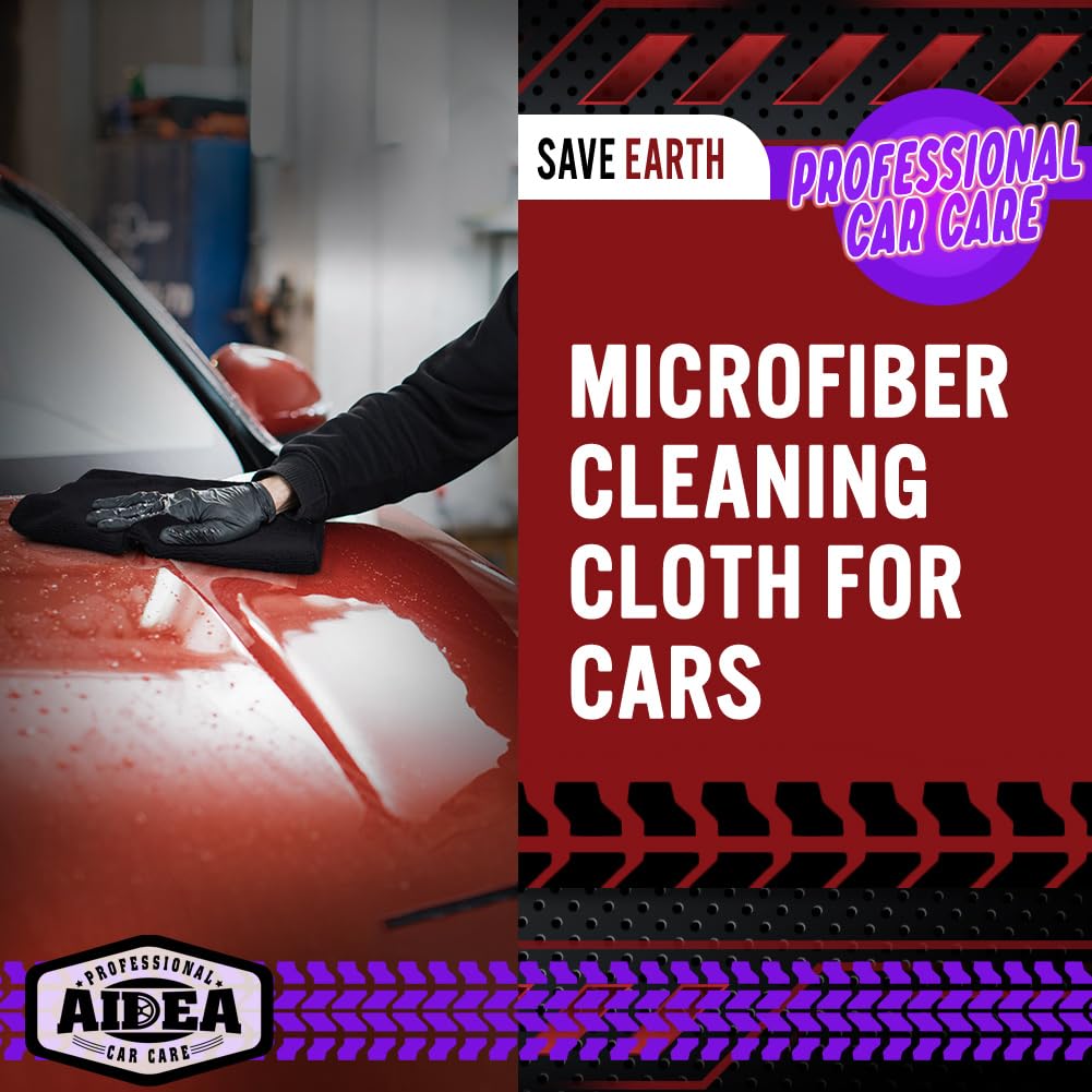 Microfiber Cleaning Cloth Black 50PK (50 Count)