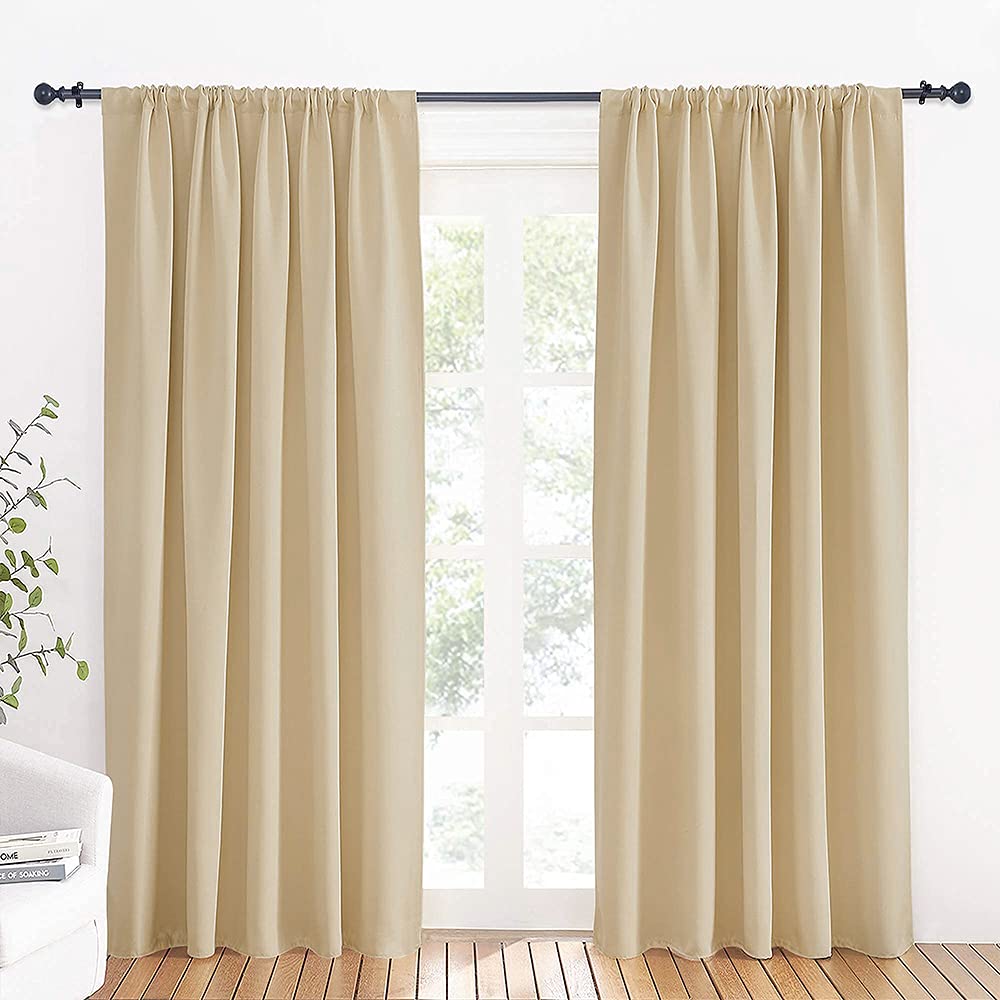Large Curtains for Bedroom Living Room Dining Room 84 inches Long (2 Count)