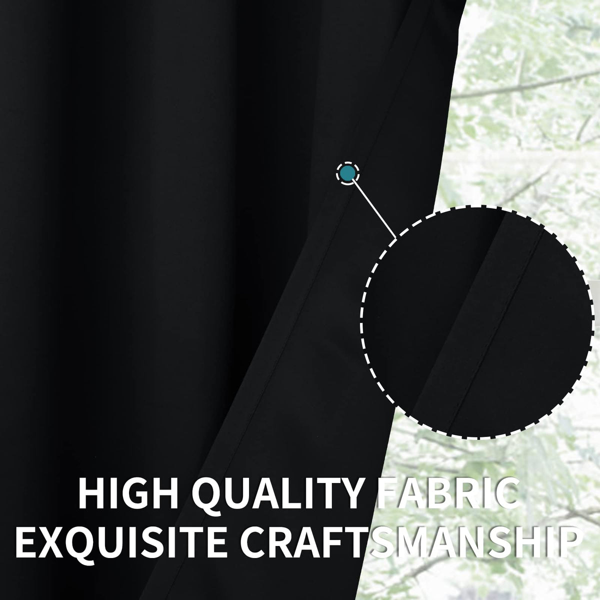 84 Inches Long Blackout Curtains for Bedroom (2 Count)