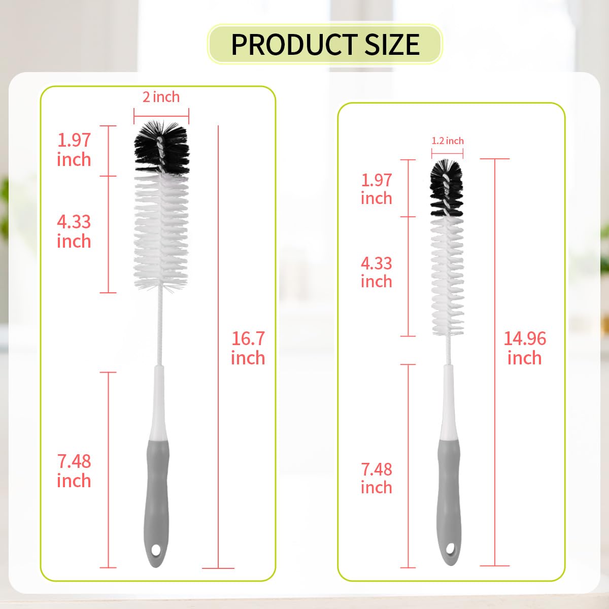 Bottle Cleaner Brush Set (2 Count)