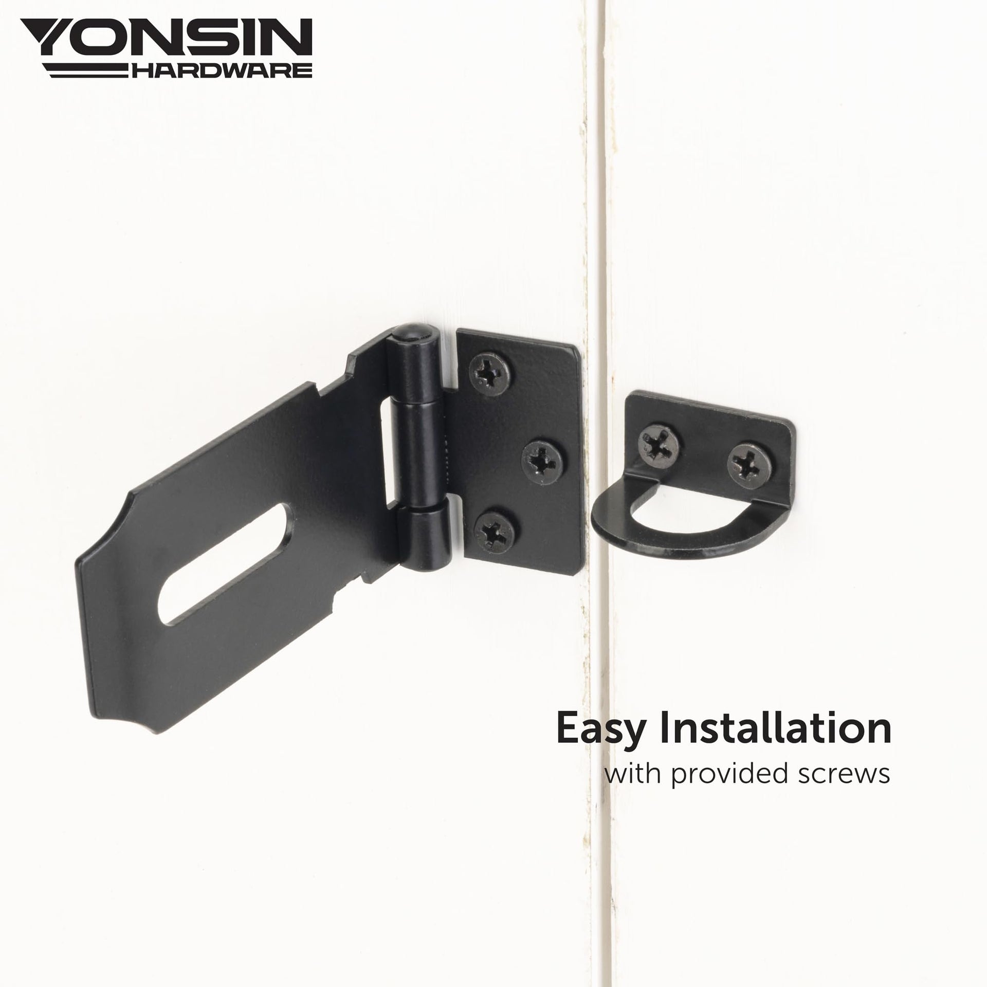 3" Door Padlock Safety Hasp Latch