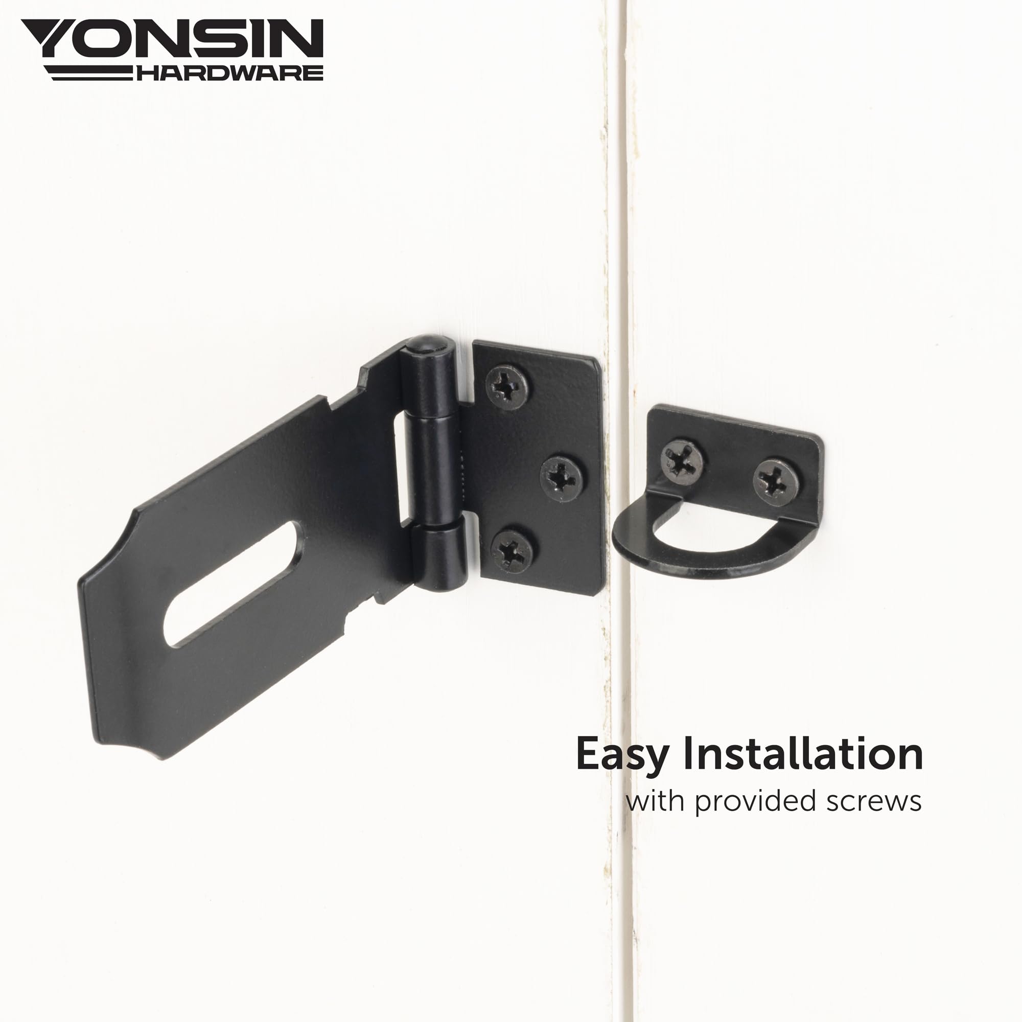 3" Door Padlock Safety Hasp Latch