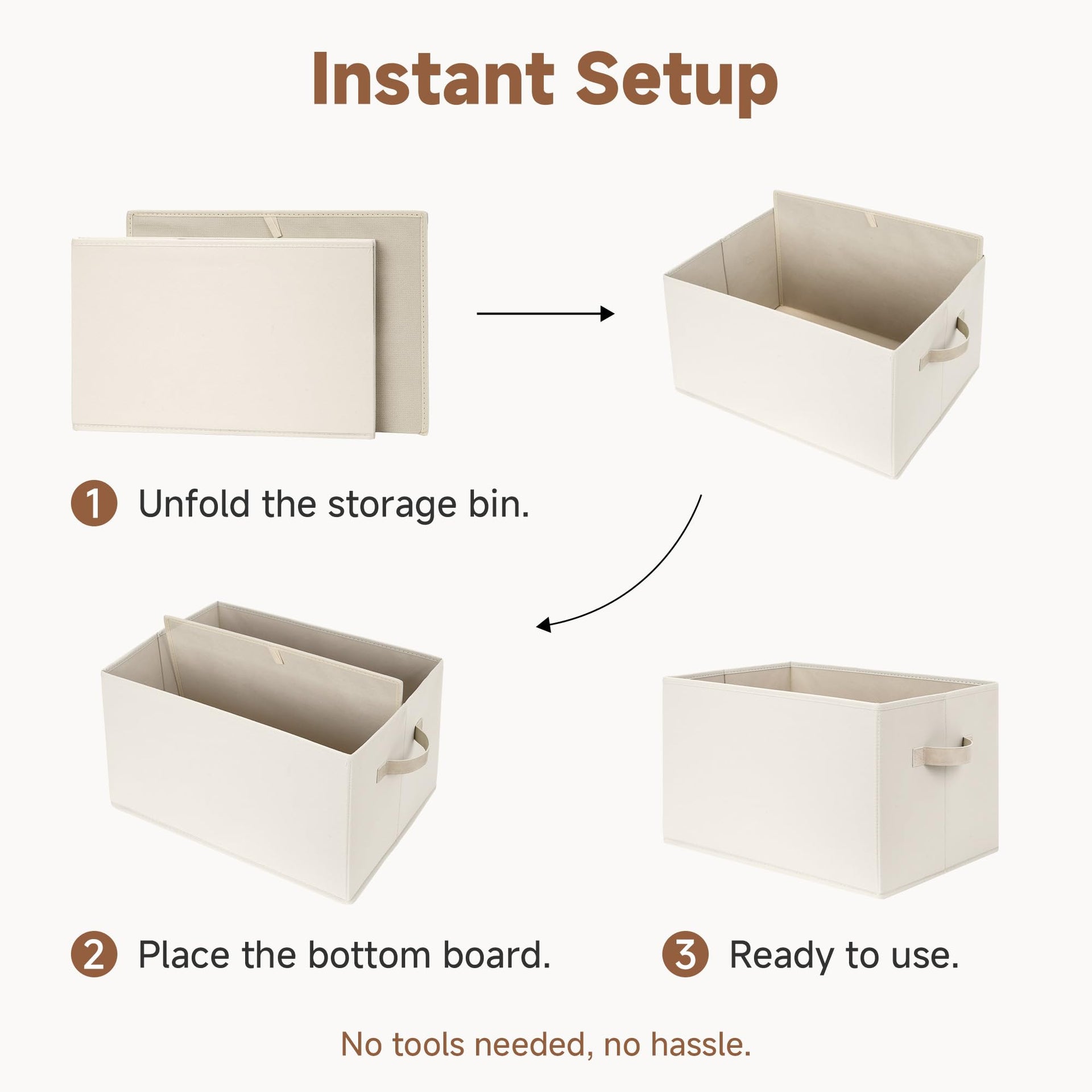 Closet Storage Bins (3 Count)