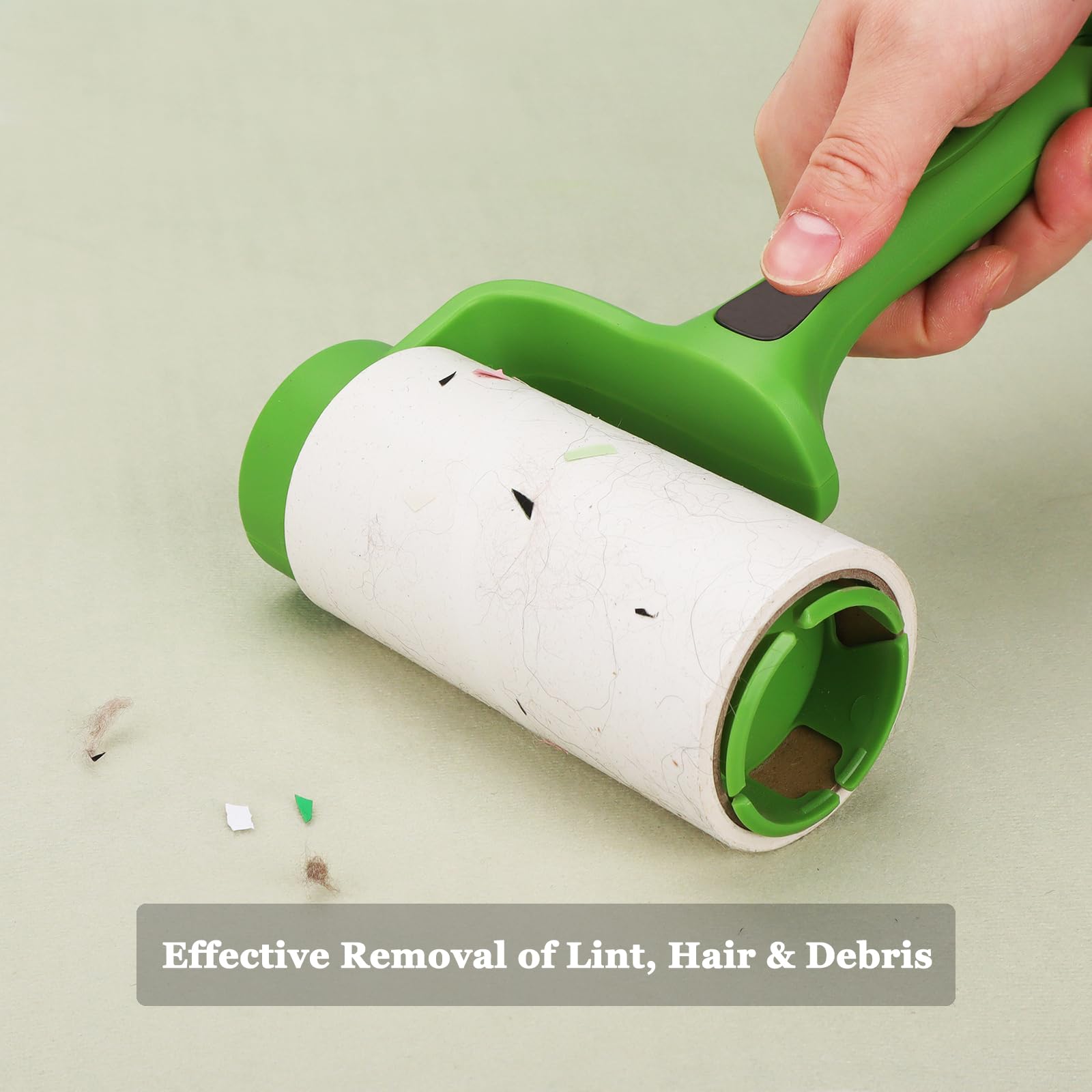 4.6 inch Giant Lint Roller Refills Compatible with Evercare Giant Lint Rollers and T Handle Lint Roller Extreme Stick Pet Hair Remover Adhesive Refills 5 Rolls 60 Sheets per Roll Total 300 Sheets (300 Count)