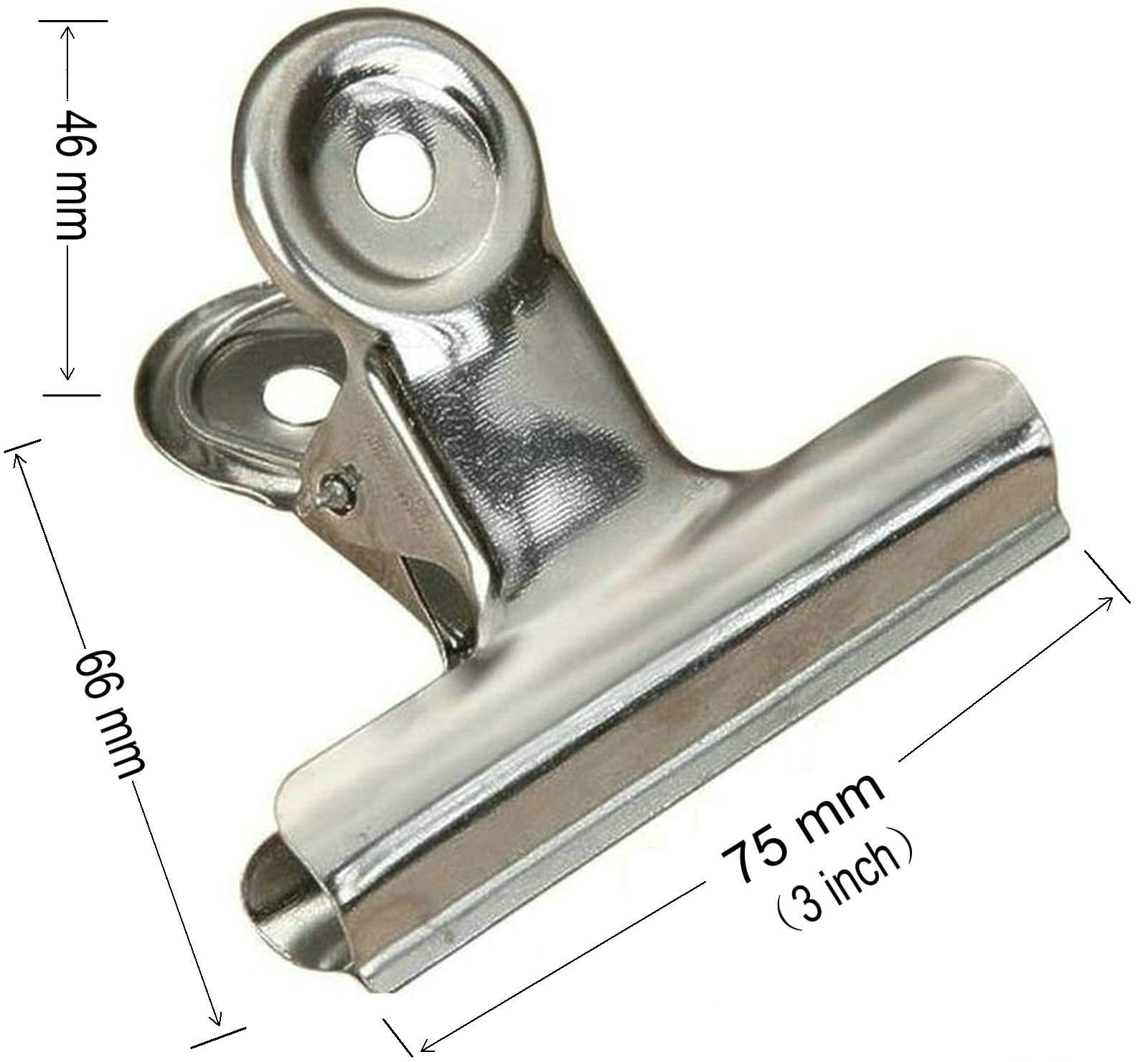 18 Pack Stainless Steel Chip Bag Clips Heavy Duty Food Bags Clamp Clips for Kitchen Office School (18 Count)