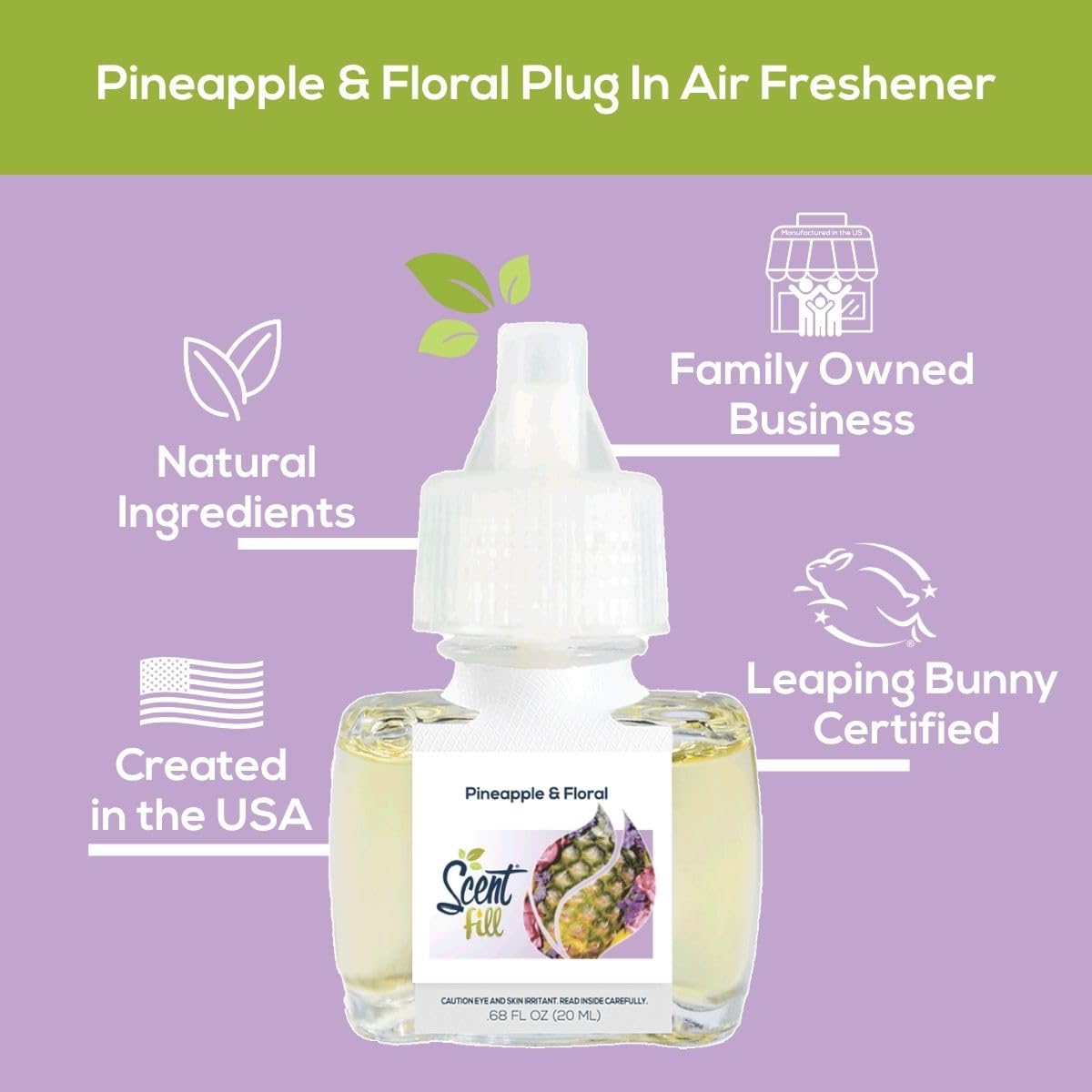 Pineapple & Floral Plug in Air Freshener (2.72 Fl Oz)