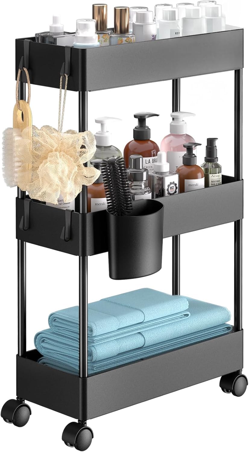 3 Tier Bathroom Storage Cart