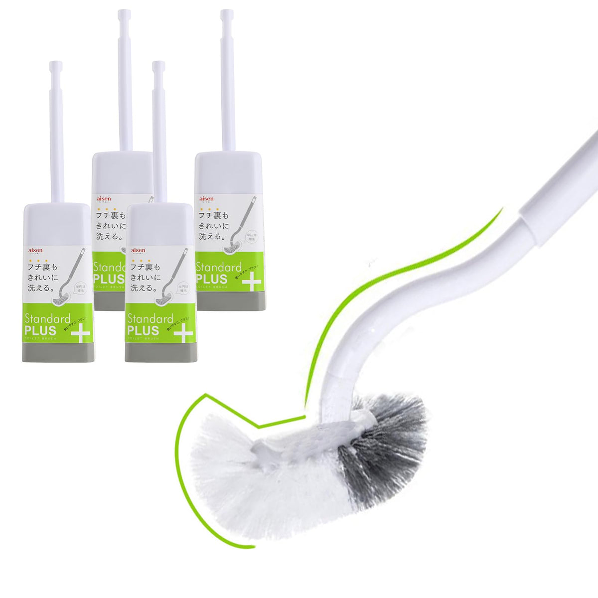 Marbarsse Bathroom Toilet Bowl Brush and Holder (4 Count)