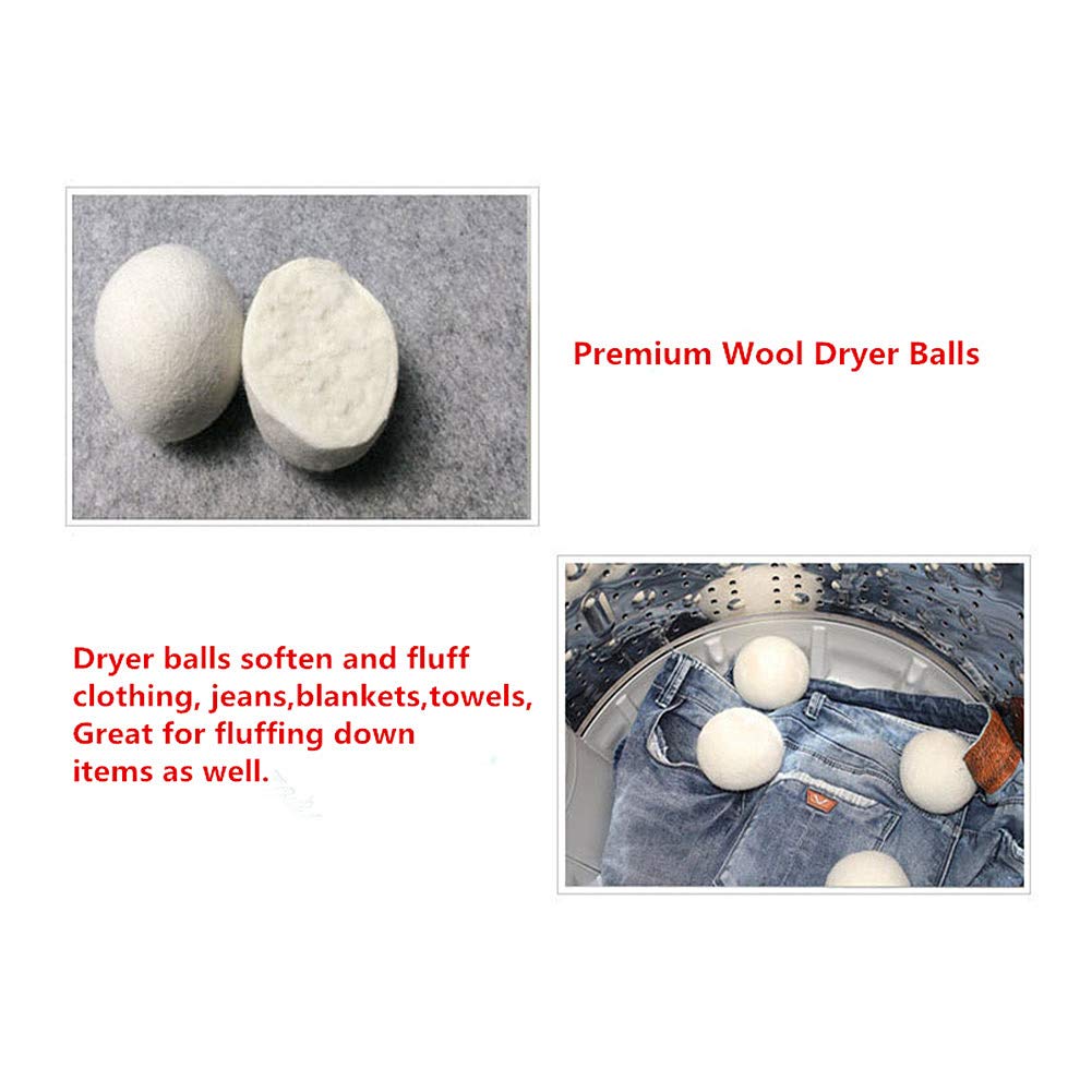Wool Dryer Balls 6 Pack (6 Fl Oz)