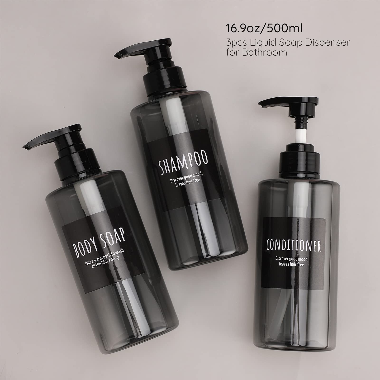 Refillable Shampoo Bottles (3 Count)