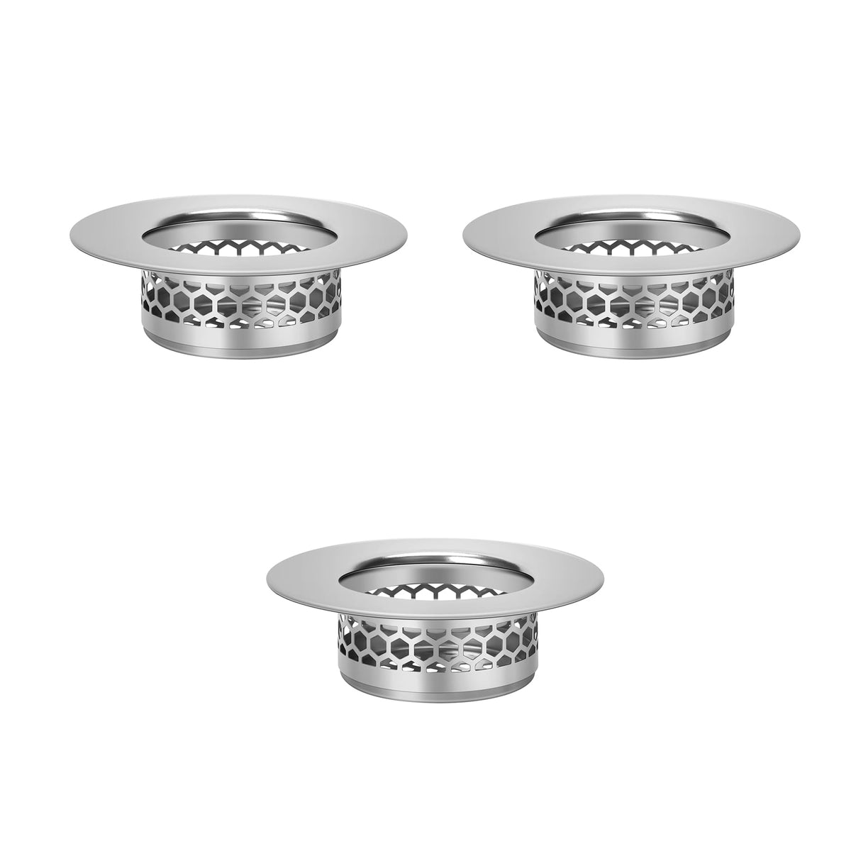 Bathroom Sink Strainer (3 Count)