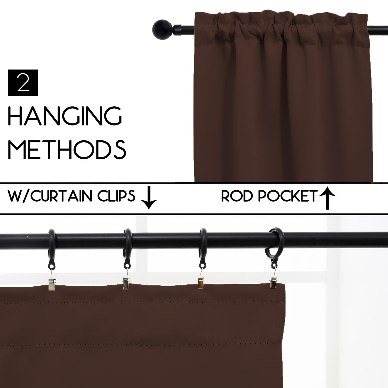 Cafe Curtain Half Window Curtain (2 Count)