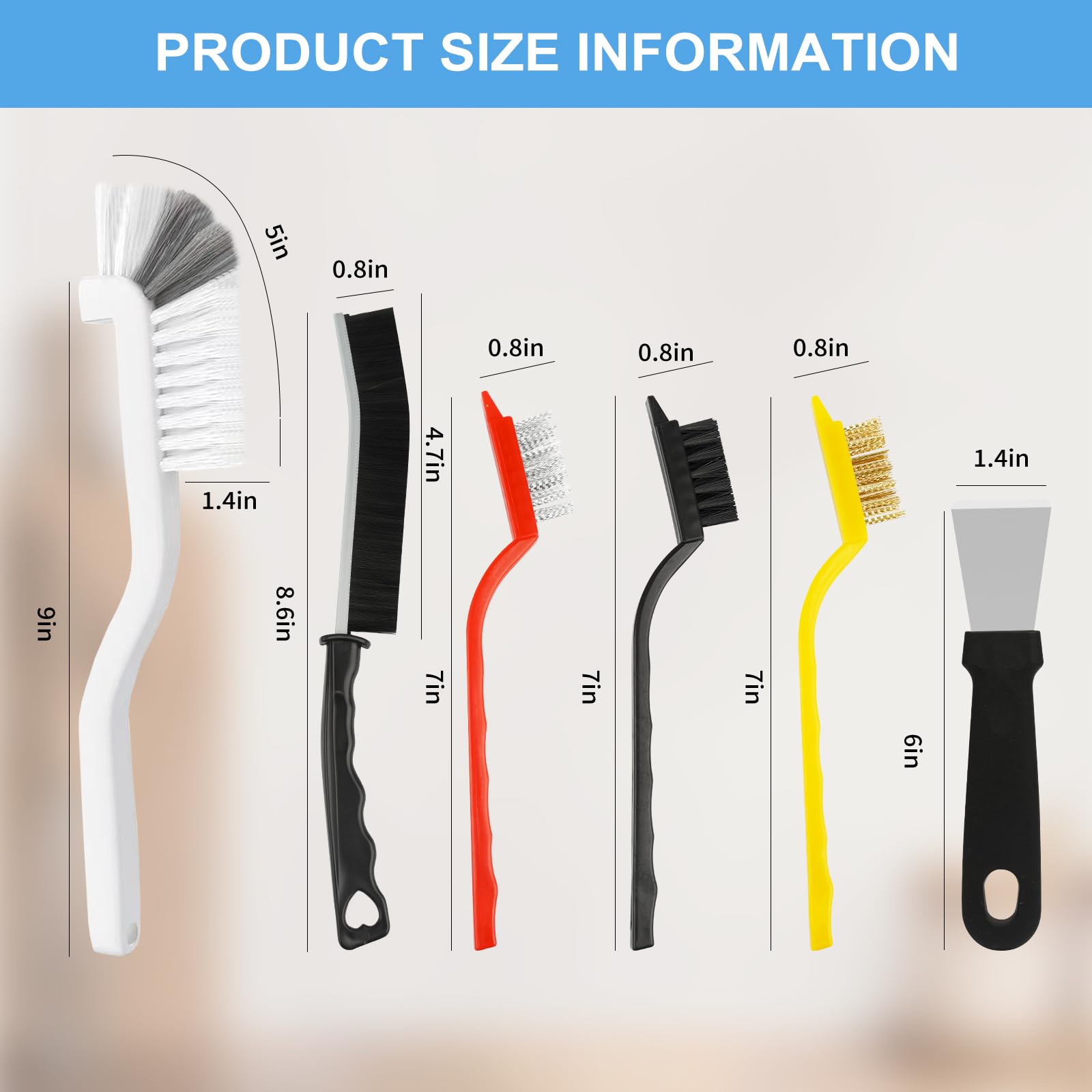 11Pcs Crevice Cleaning Brush Set