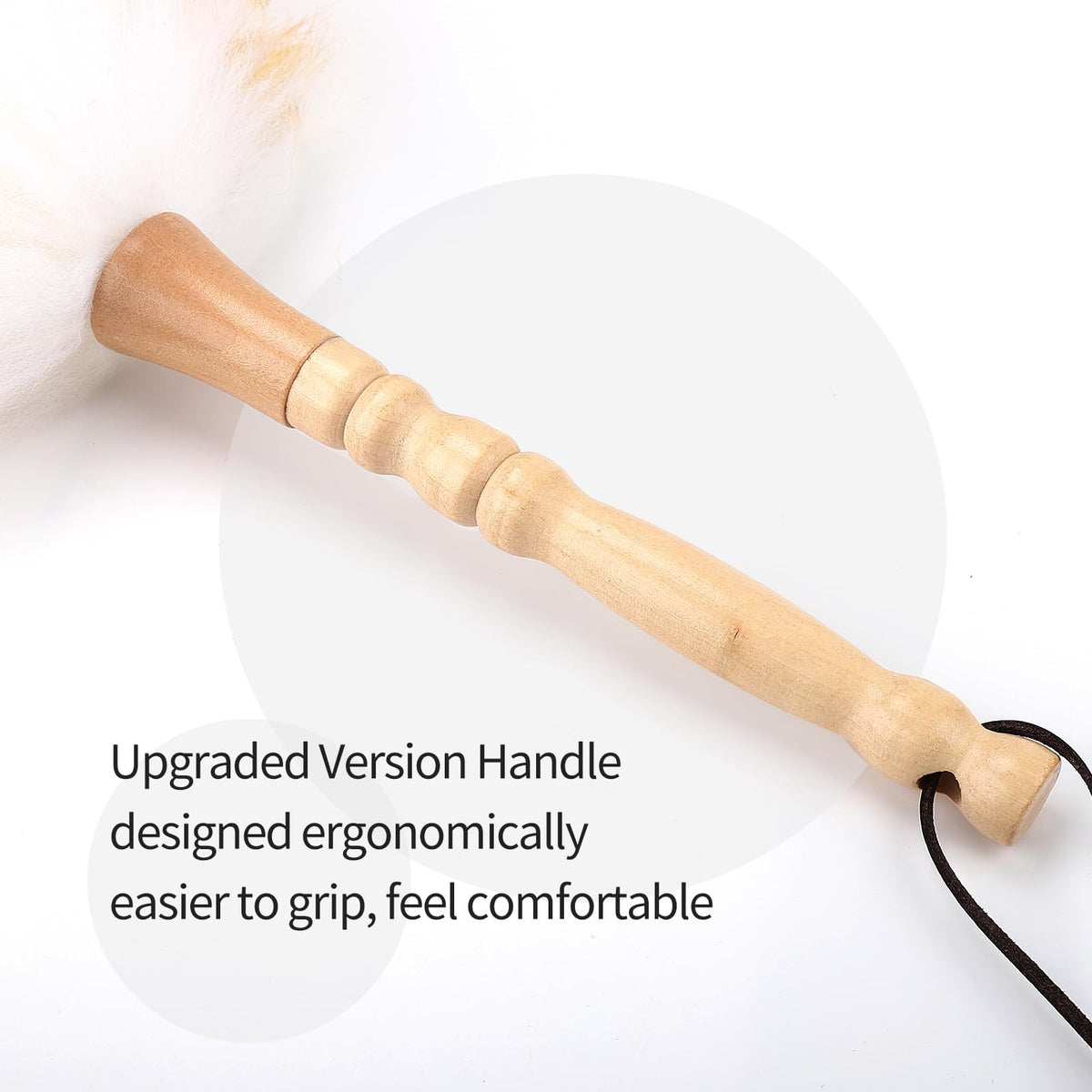 Lambswool Duster with Solid Wooden Handle