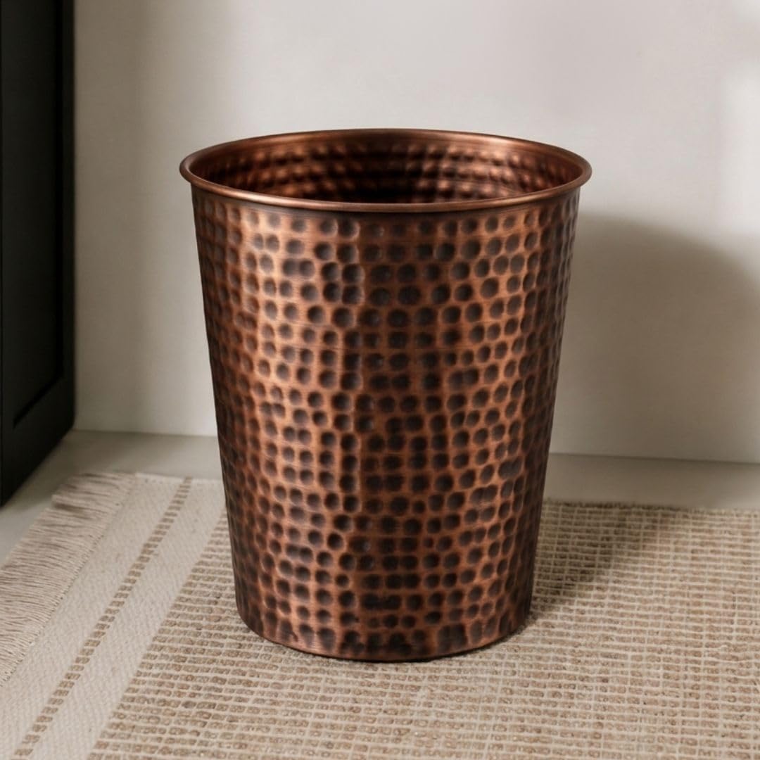 Metal Bathroom Trash Can