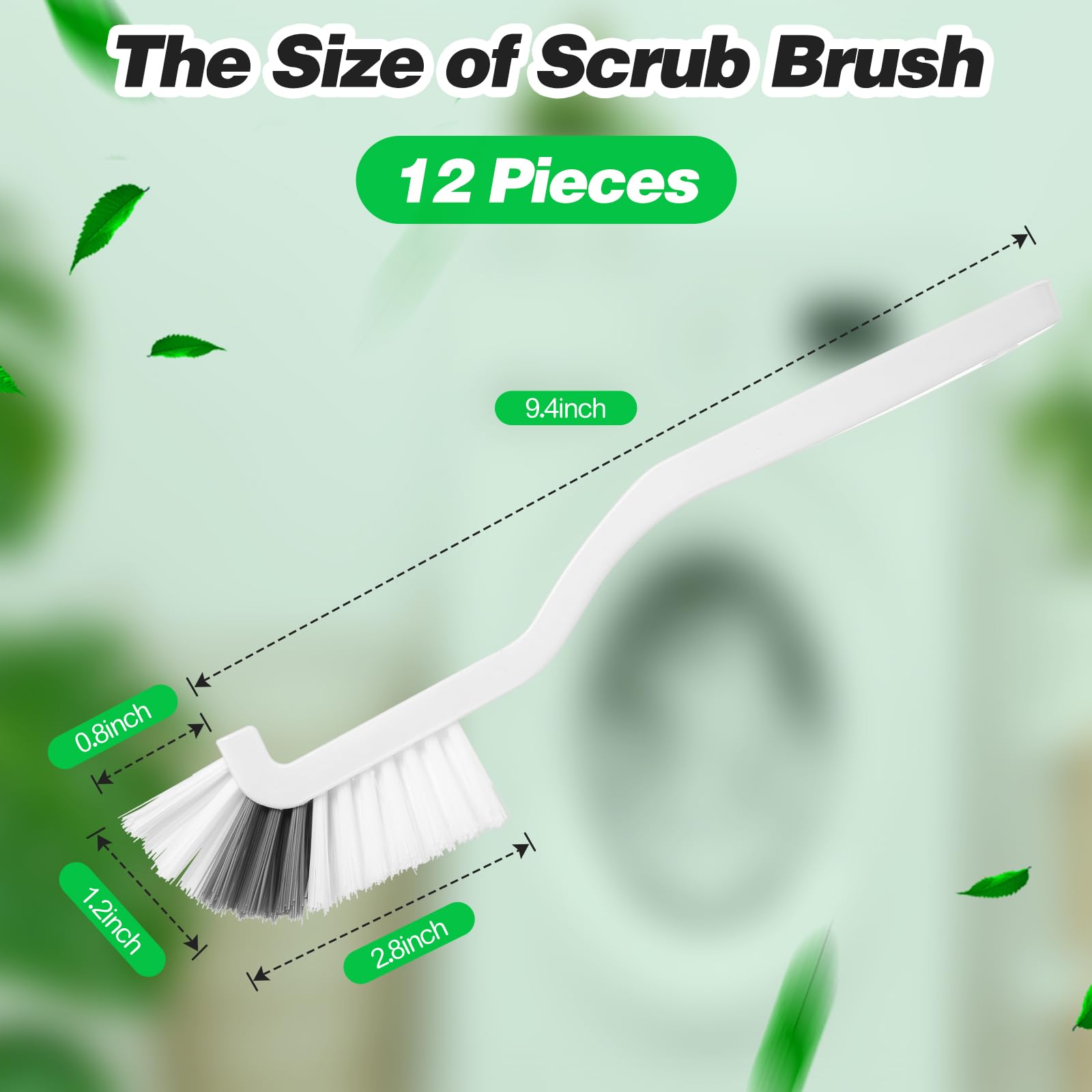 12 Pcs Kitchen Scrub Brushes Cleaning (12 Count)