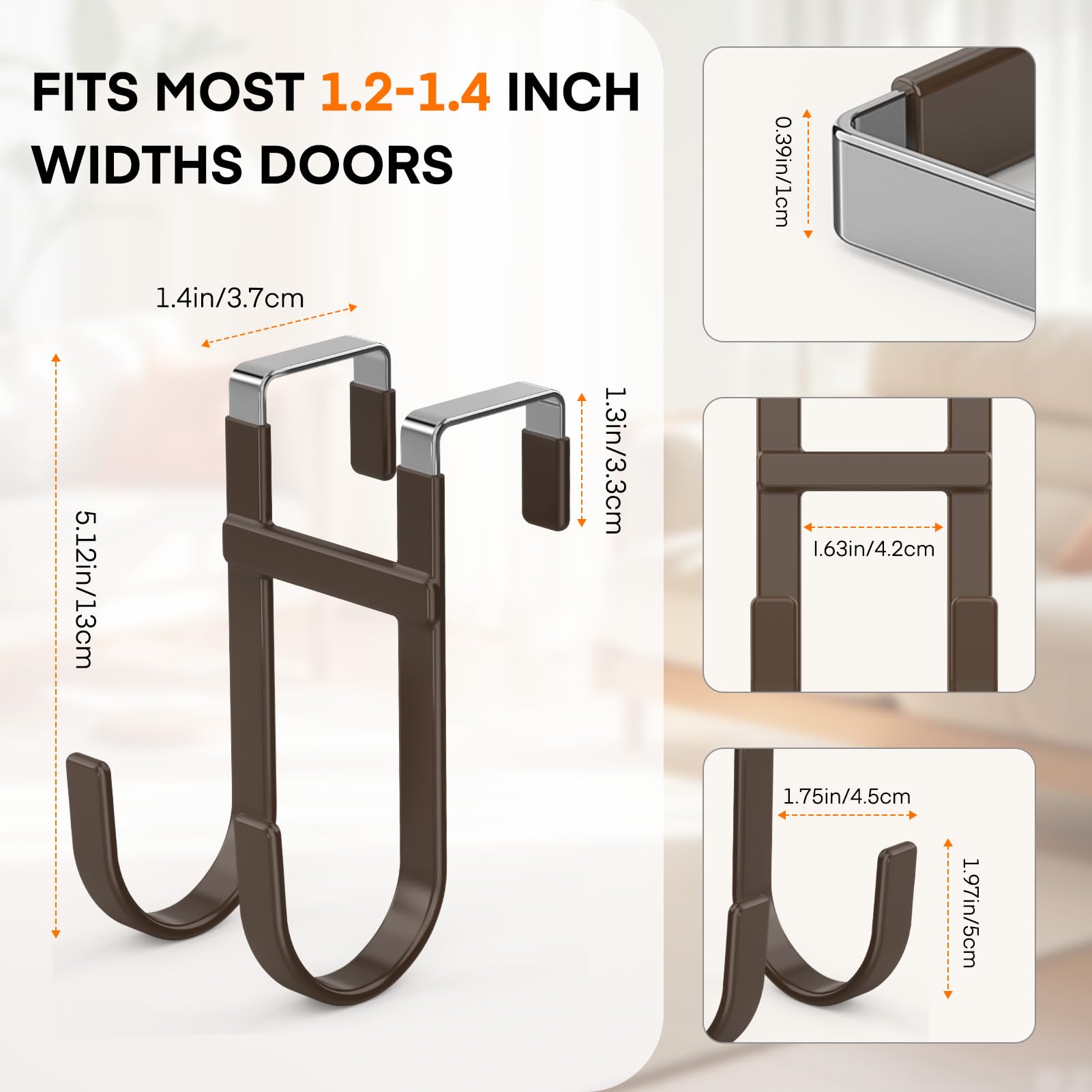 Over the Door Hooks (2 Count)