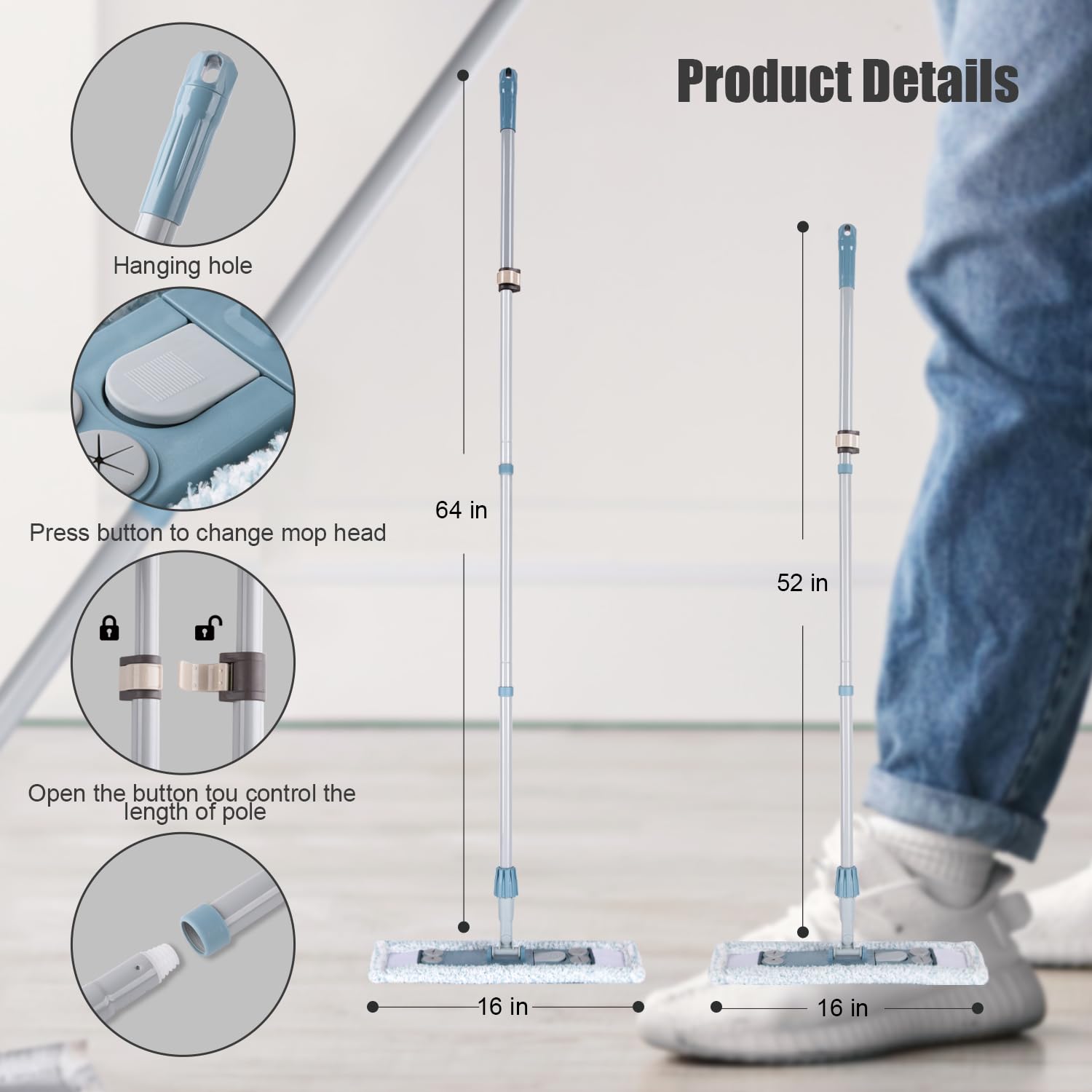 Dust Mop for Floor Cleaning - ModHome Supplies
