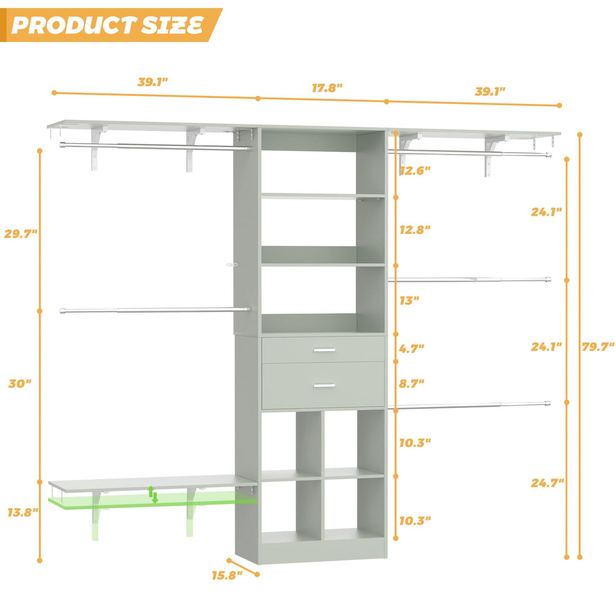 Closet System (8 Foot)