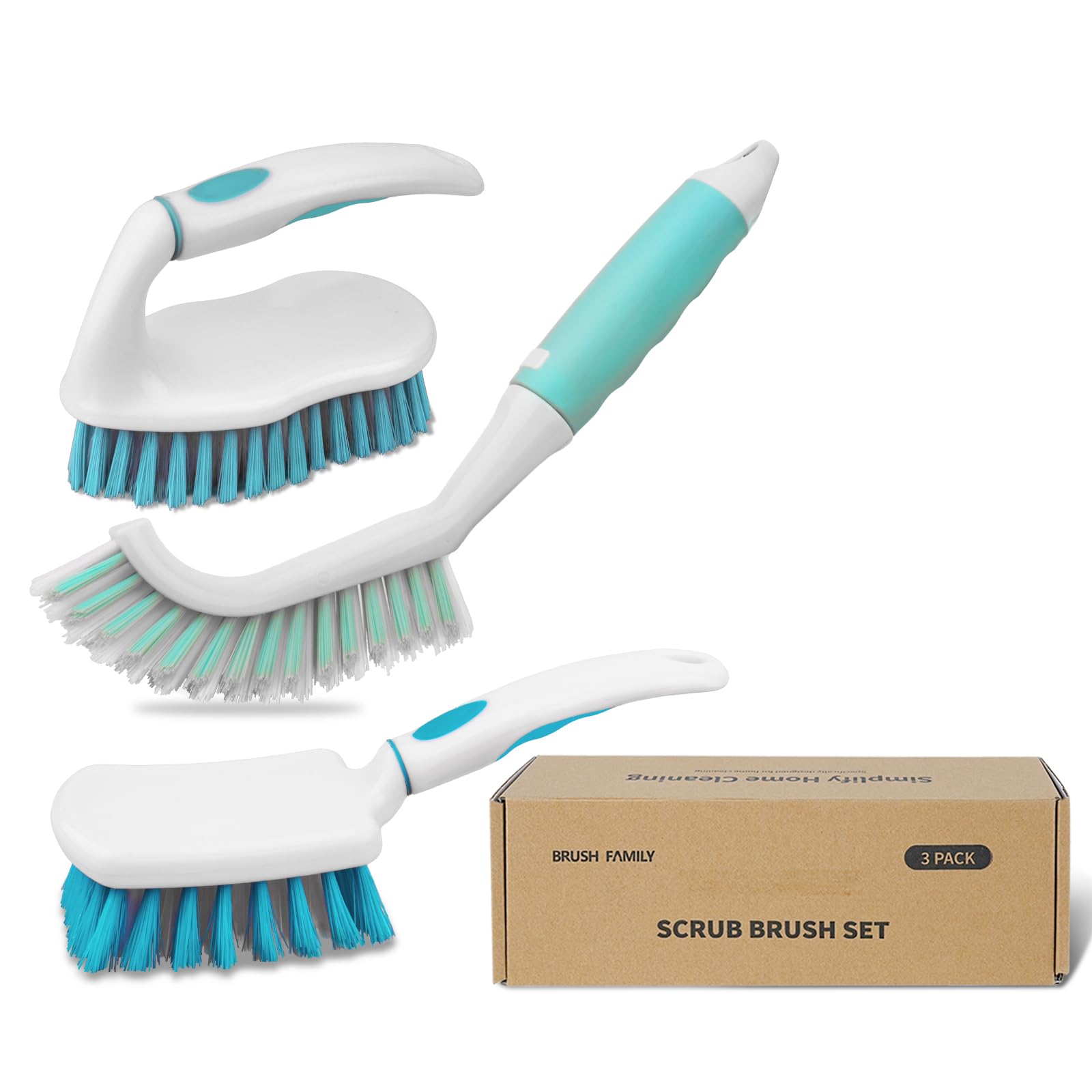 3 Pack Scrub Brush Set (3 Count)