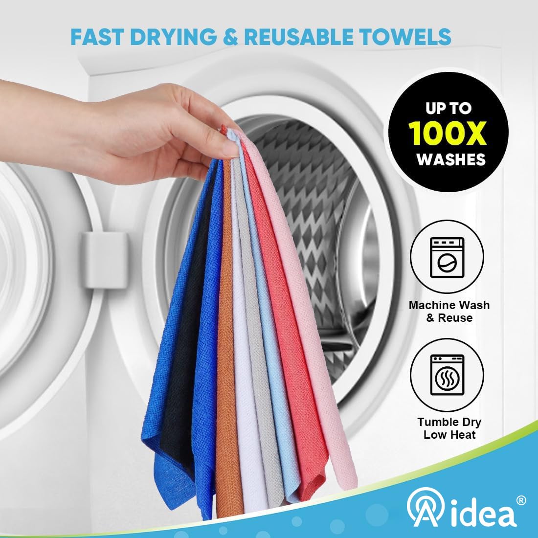 Microfiber Cleaning Cloth Roll (75 Count)