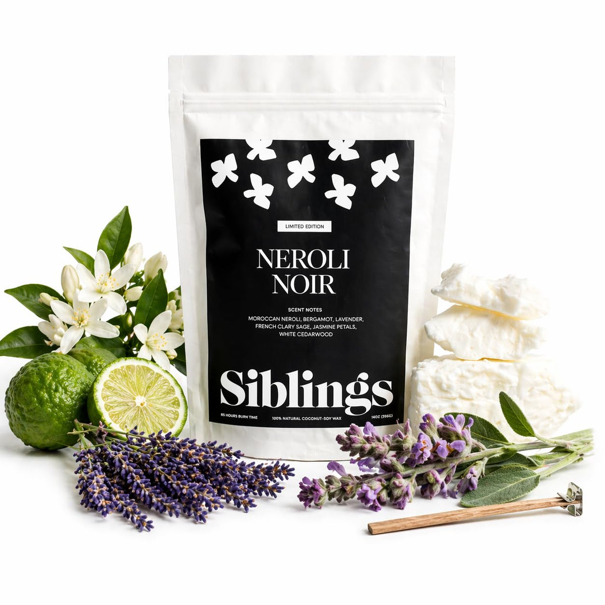 Siblings Candle Refill Kit Neroli Noir