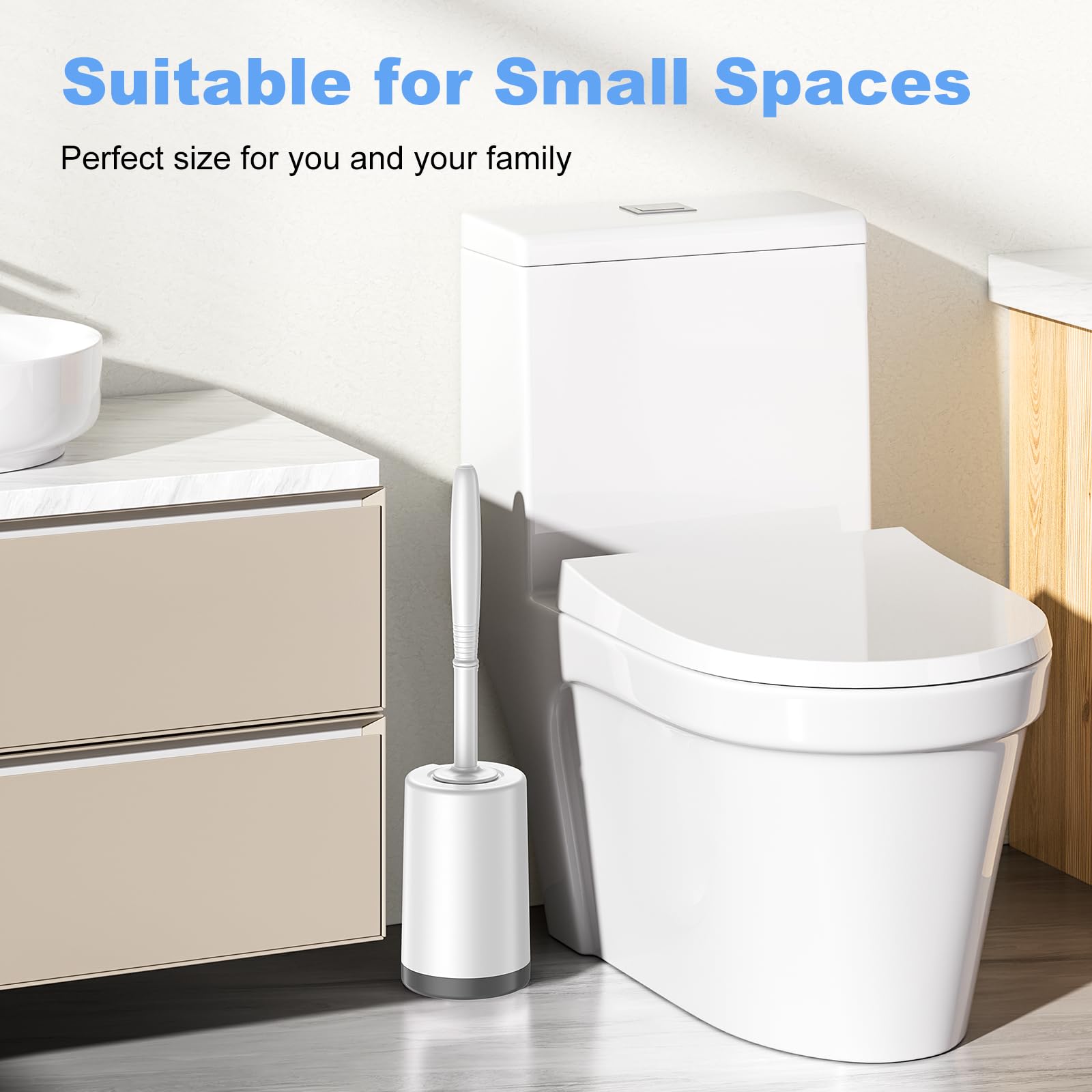 Toilet Bowl Brush Holder Set (3 Count)