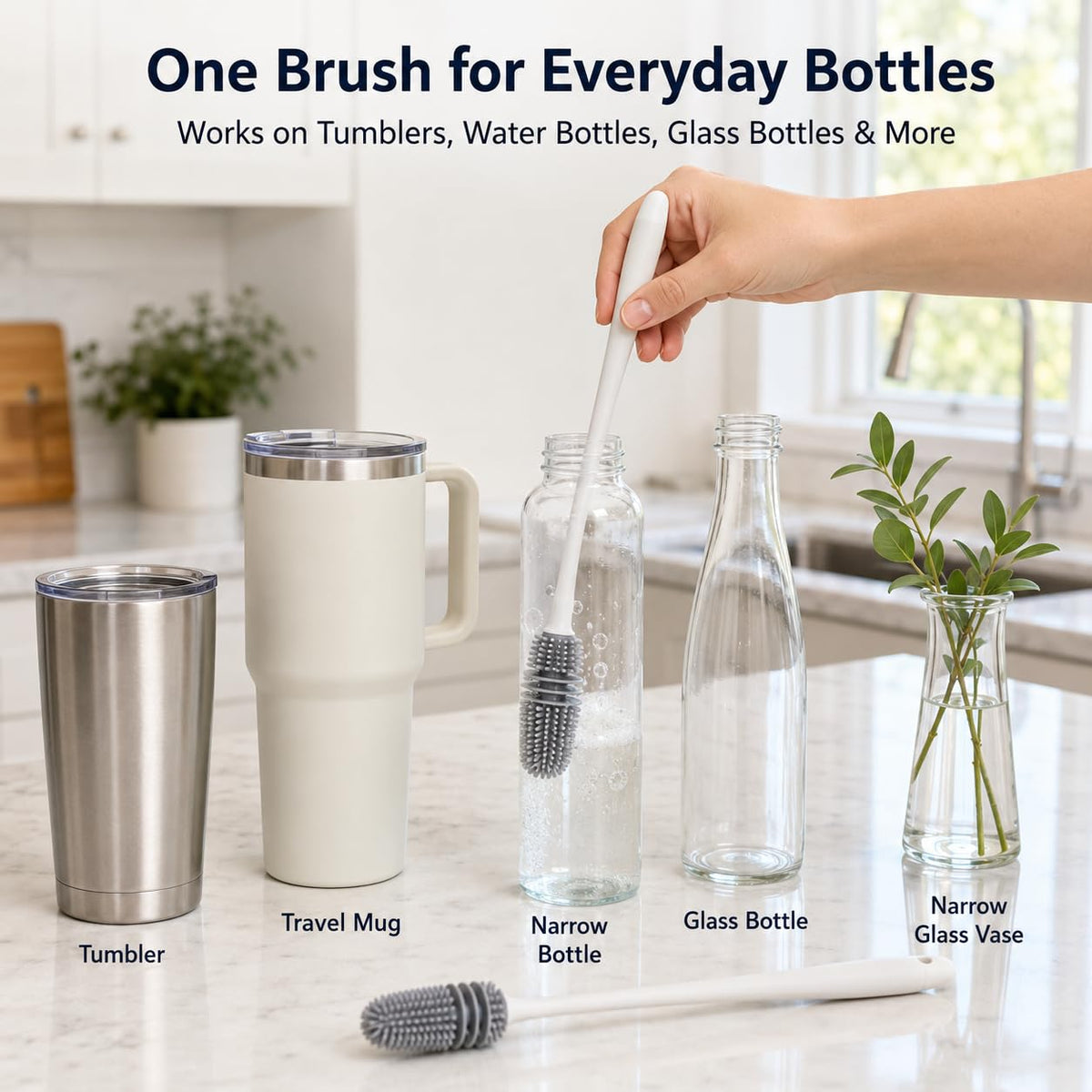 2 Pack Bottle Brushes (2 Count)