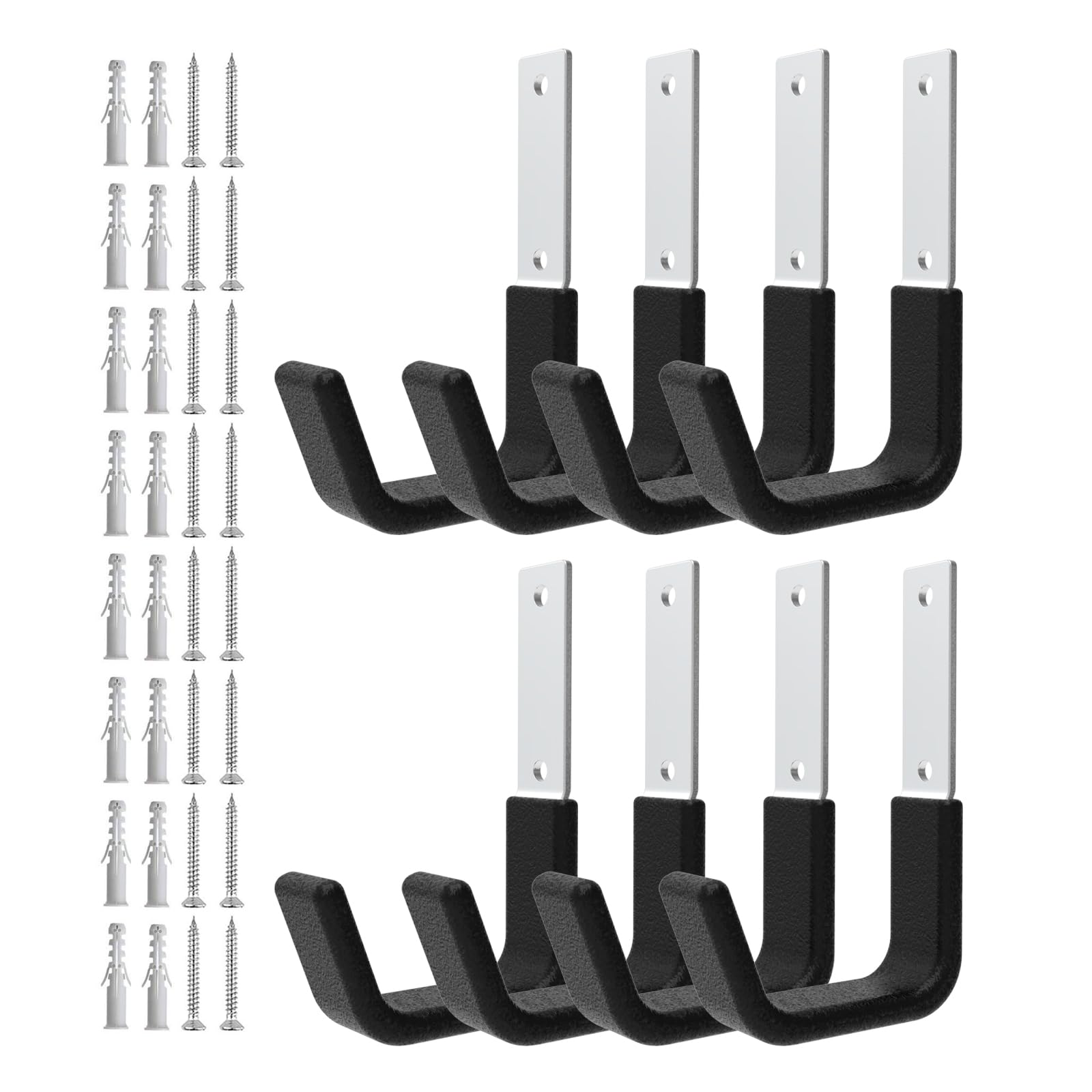 Heavy Duty Garage Utility Hooks (8 Count)