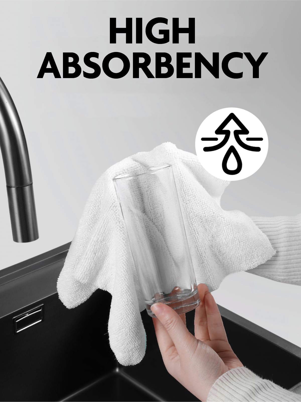 Microfiber Cleaning Cloth Roll (75 Count)