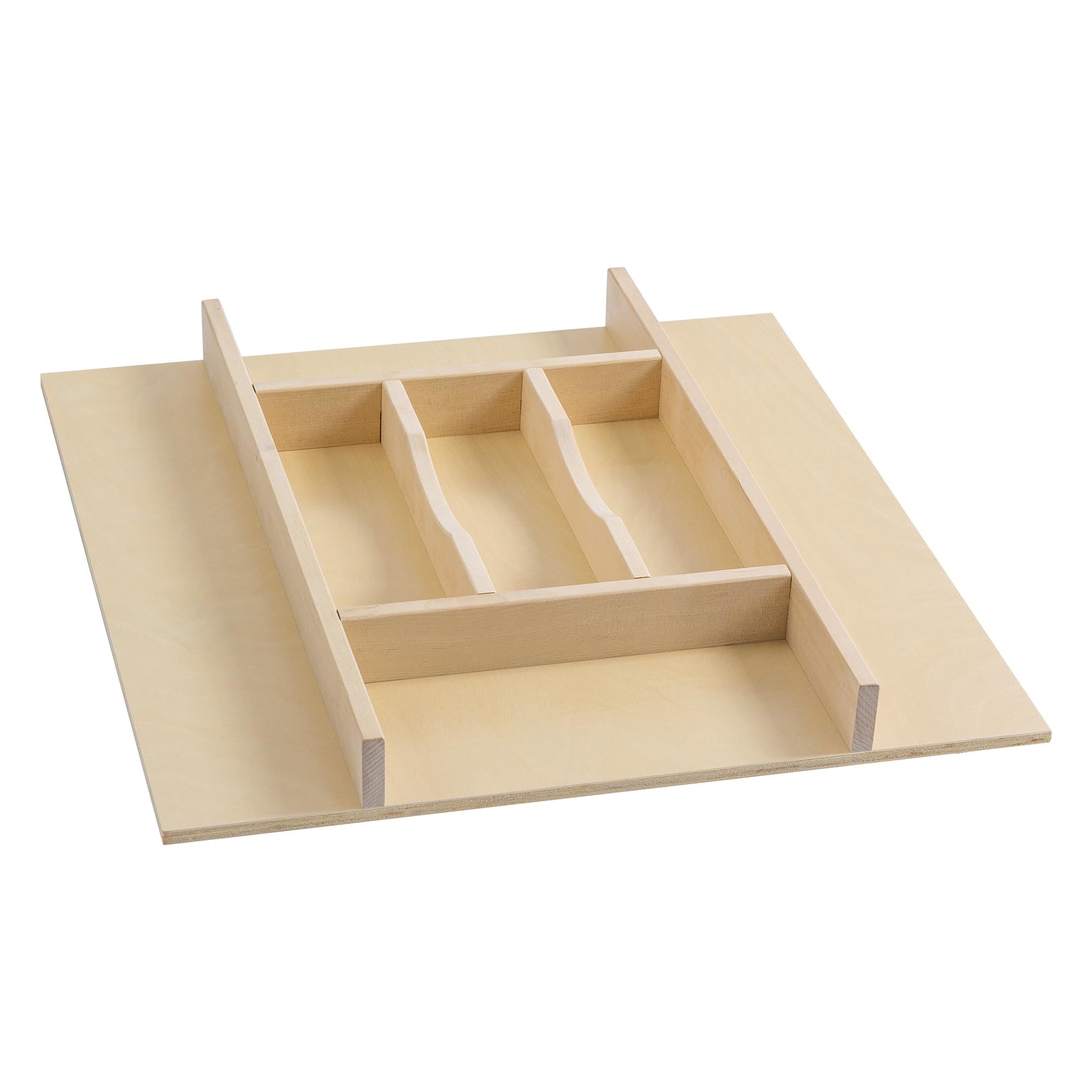 Premium Wooden Silverware Organizer for Kitchen Drawers