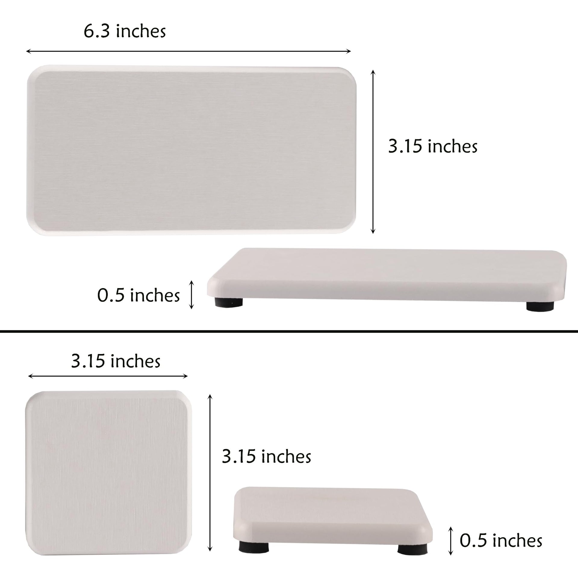 Set of 4 Water Absorbent Diatomite Coasters (4 Count)