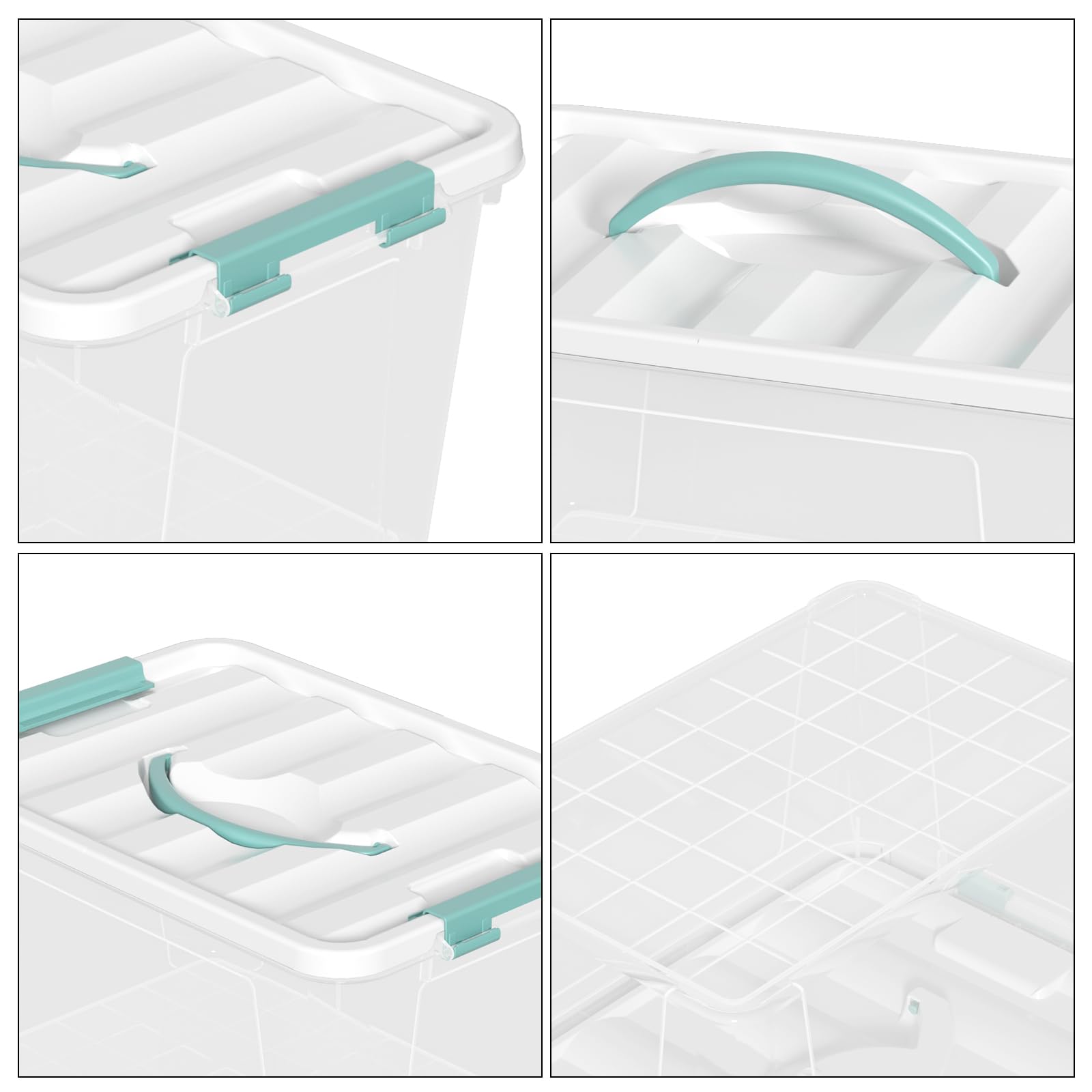 14 Qt Clear Storage Bin with Lid