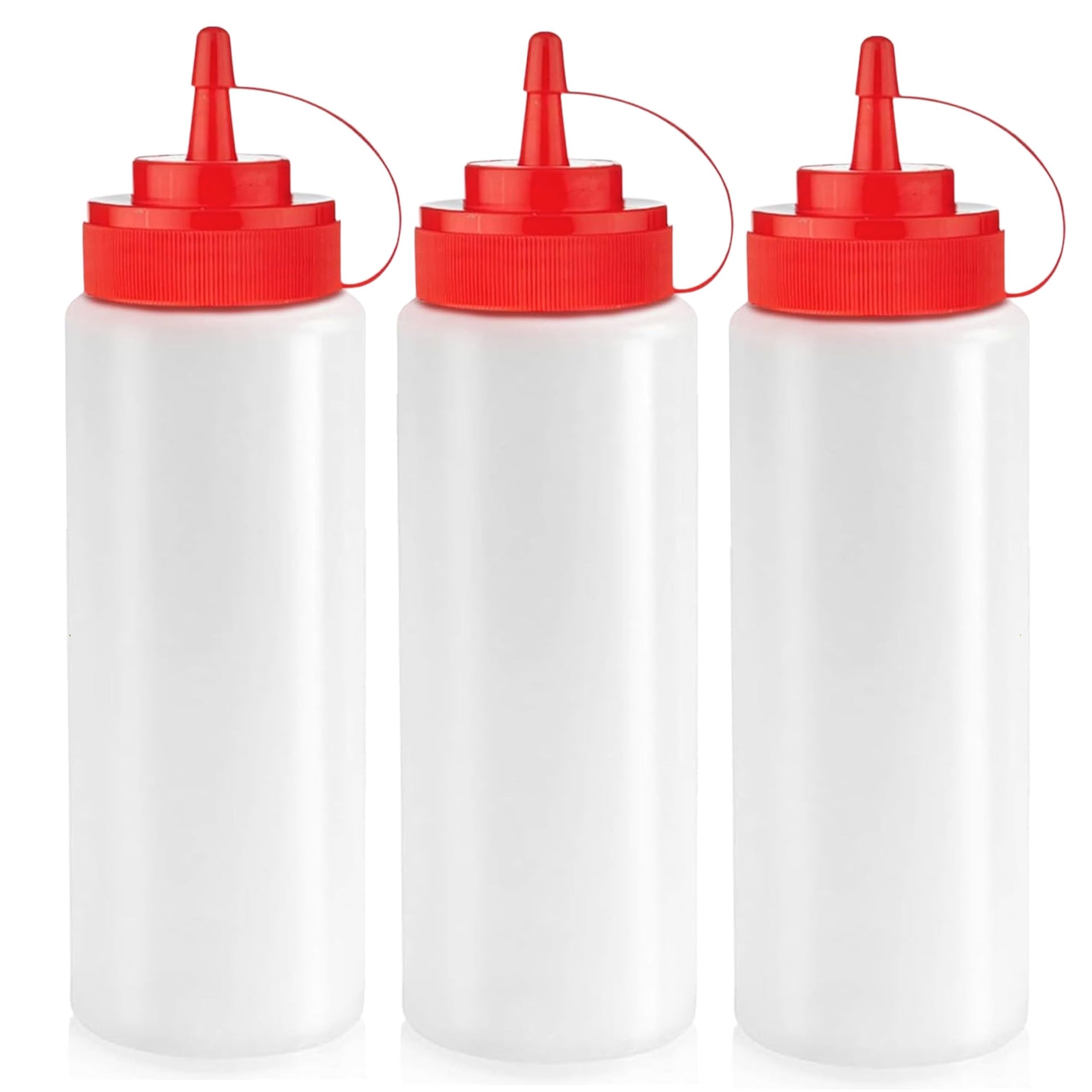 12 oz Condiment Squeeze Bottles for Sauces (3 Count)