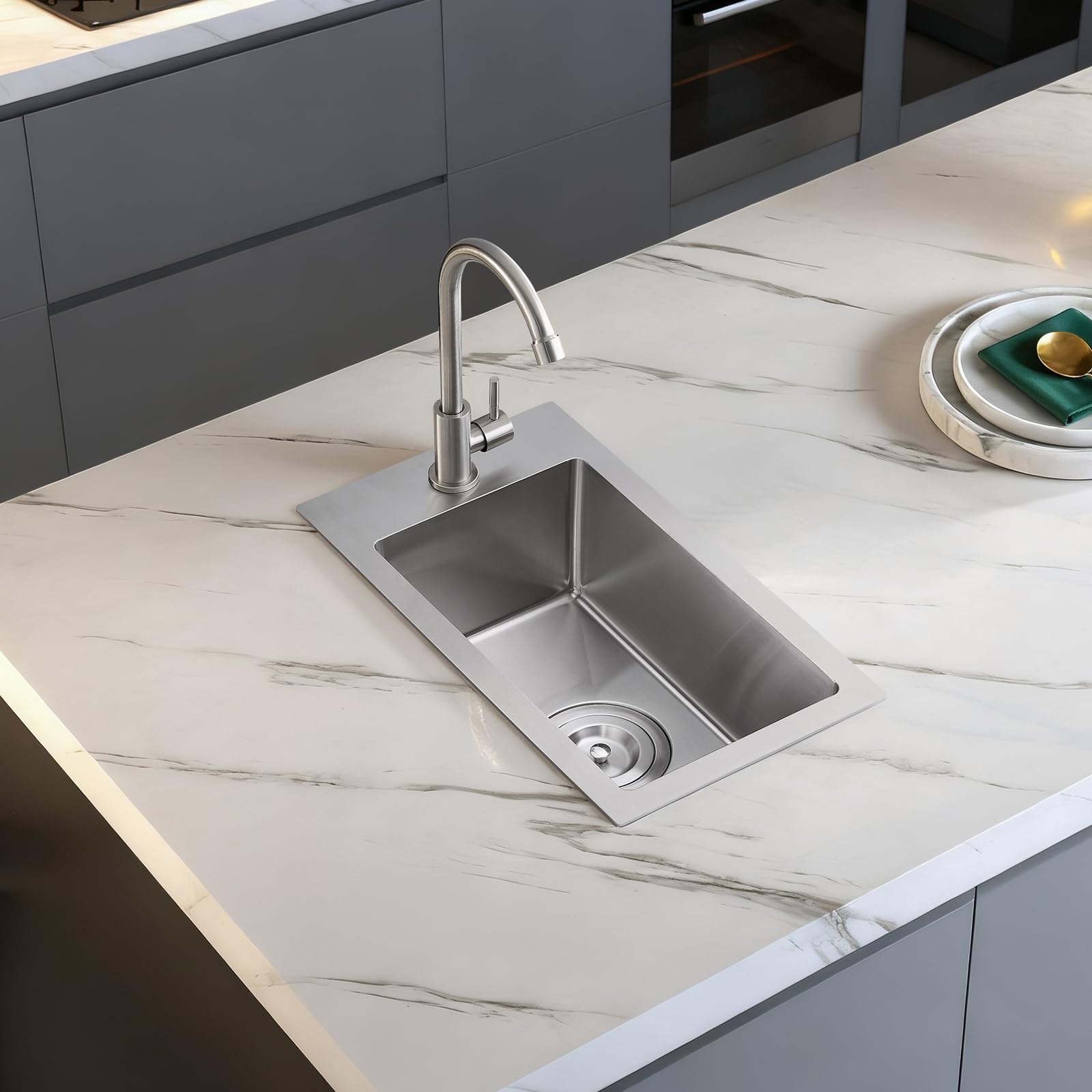 10x18 inch Bar Sink Drop in