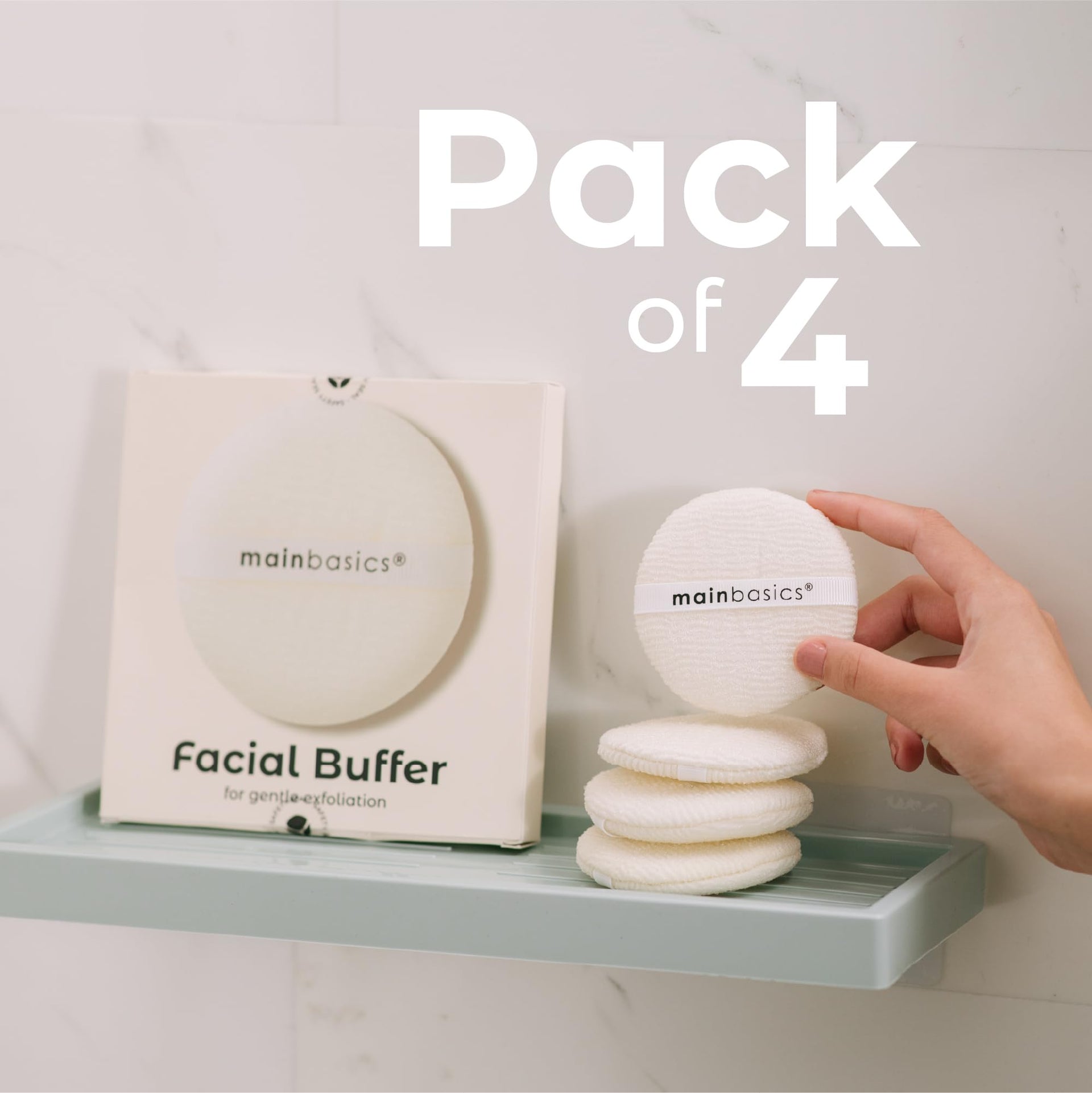 Face Scrubber Exfoliator Pads 4 (4 Count)