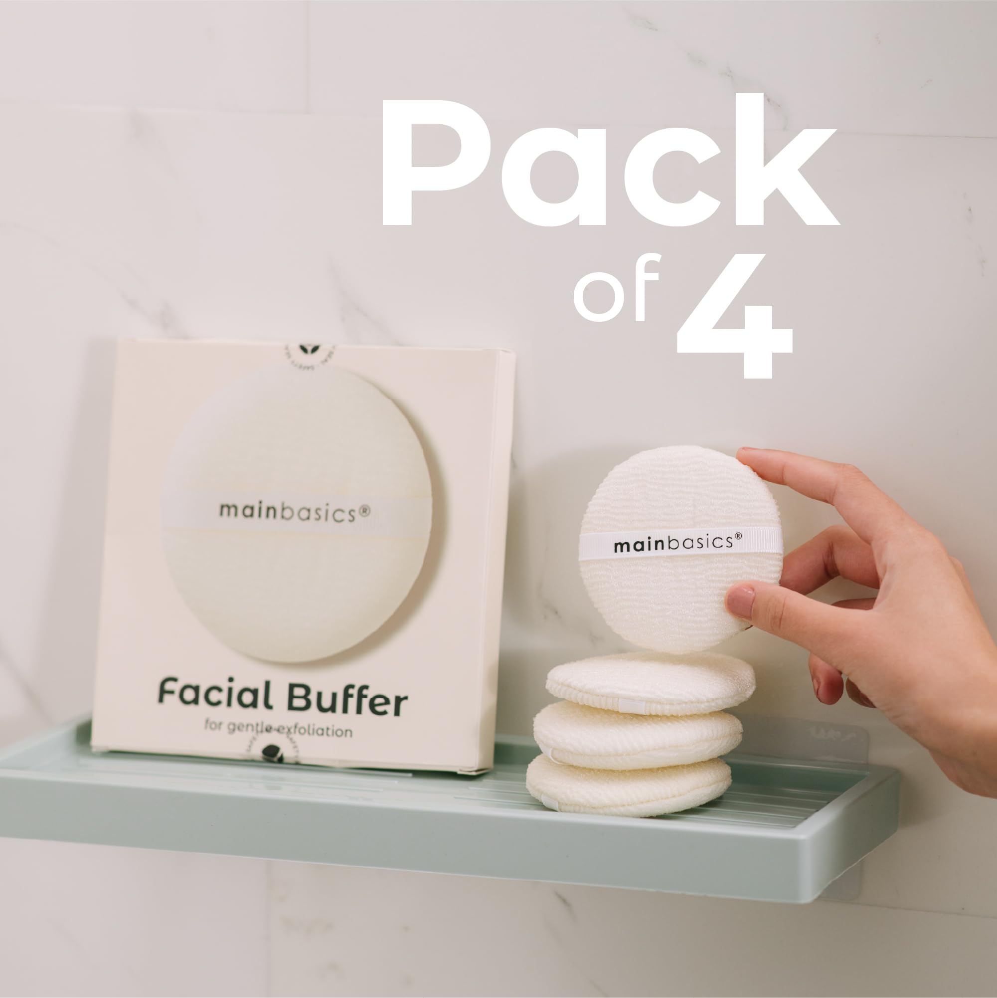 Face Scrubber Exfoliator Pads 4 (4 Count)