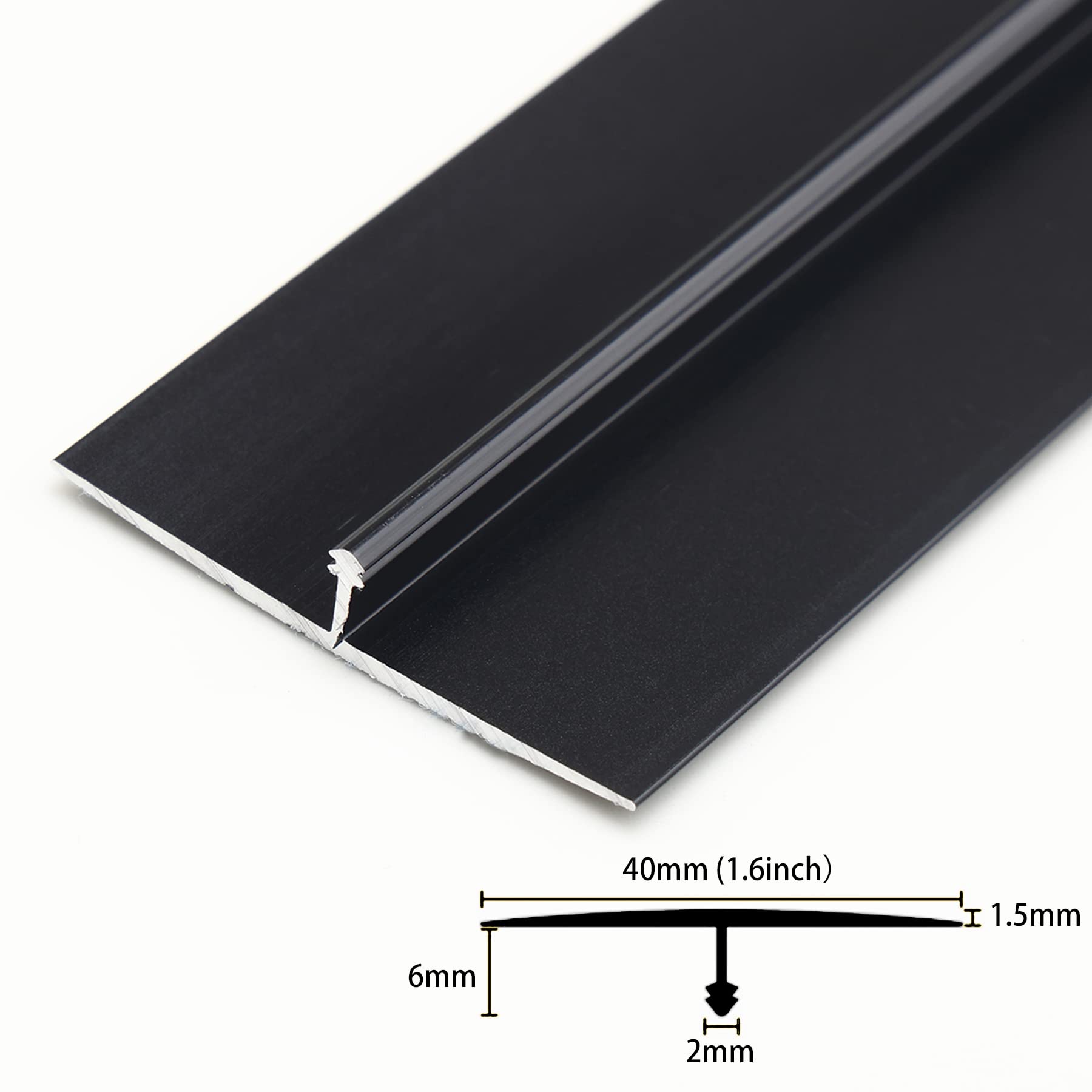3Pcs Aluminum T Molding Trim & Floor Transition Strips (3 Count)