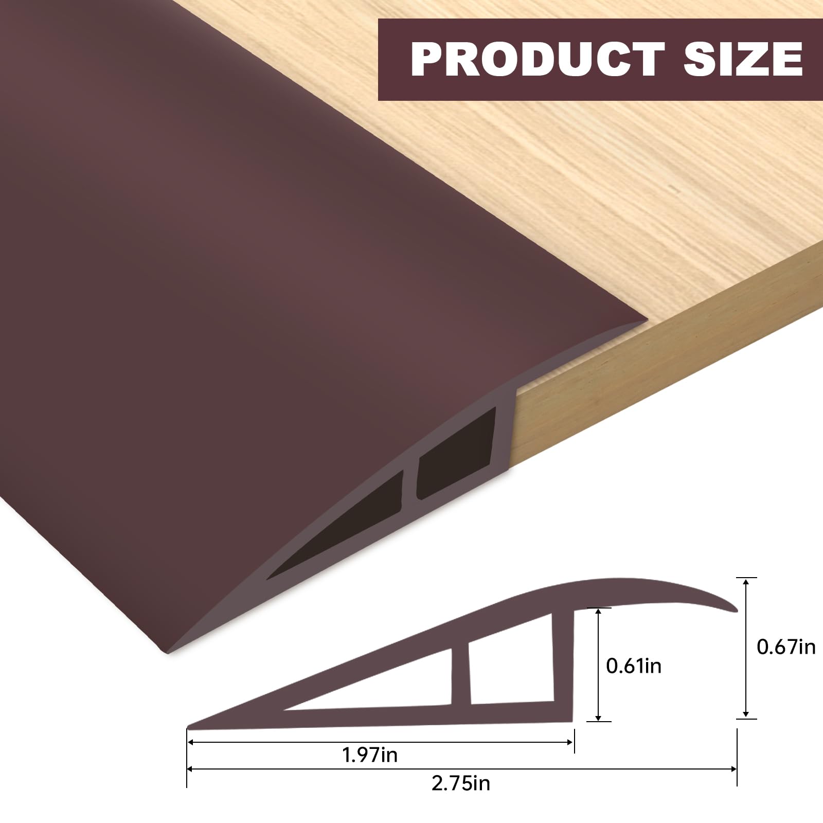 Vinyl Floor Transition Strip Self Adhesive Door Threshold Strip