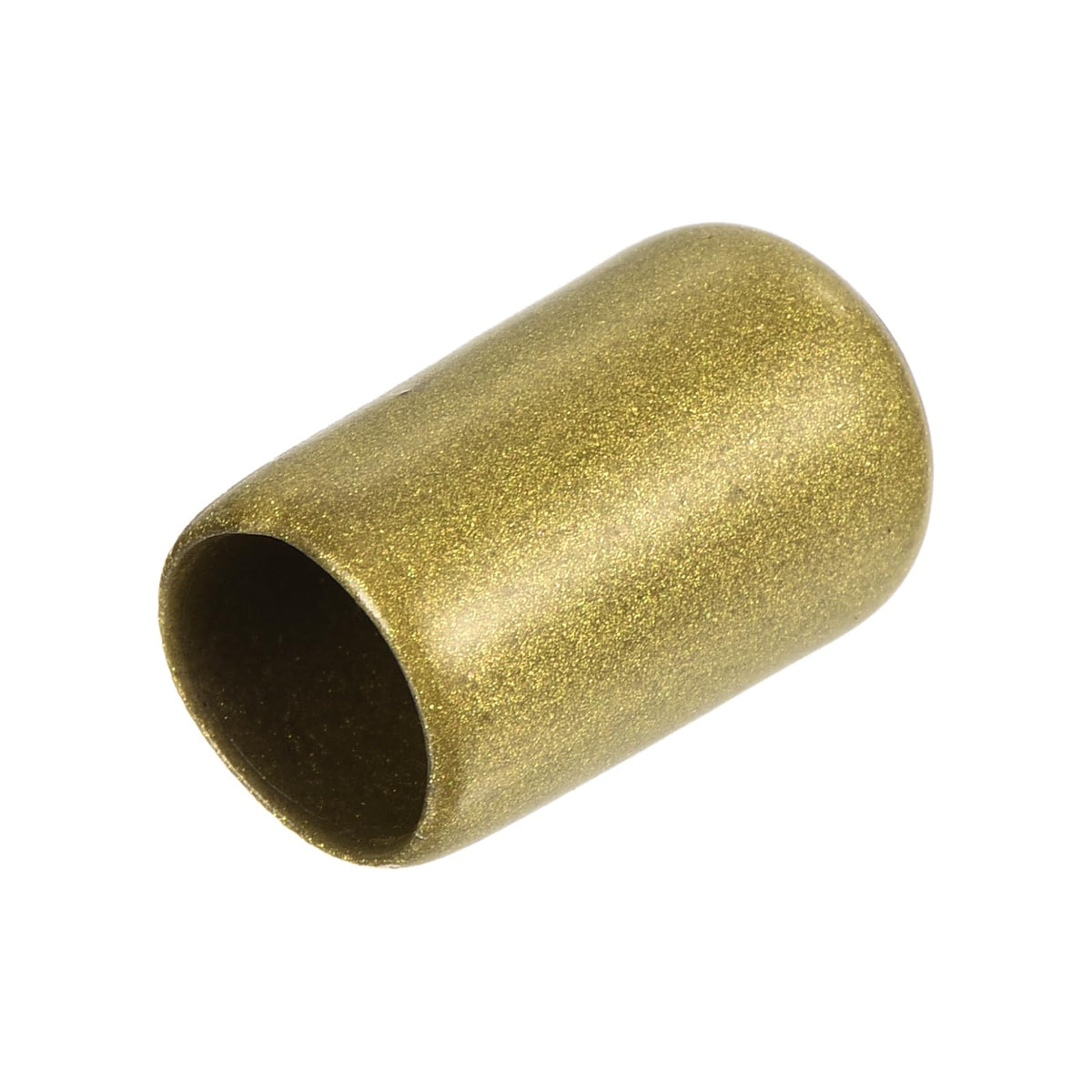 20pcs Rubber End Caps 9mm ID Vinyl Round Tube Bolt Cap Cover Thread Protectors Gold