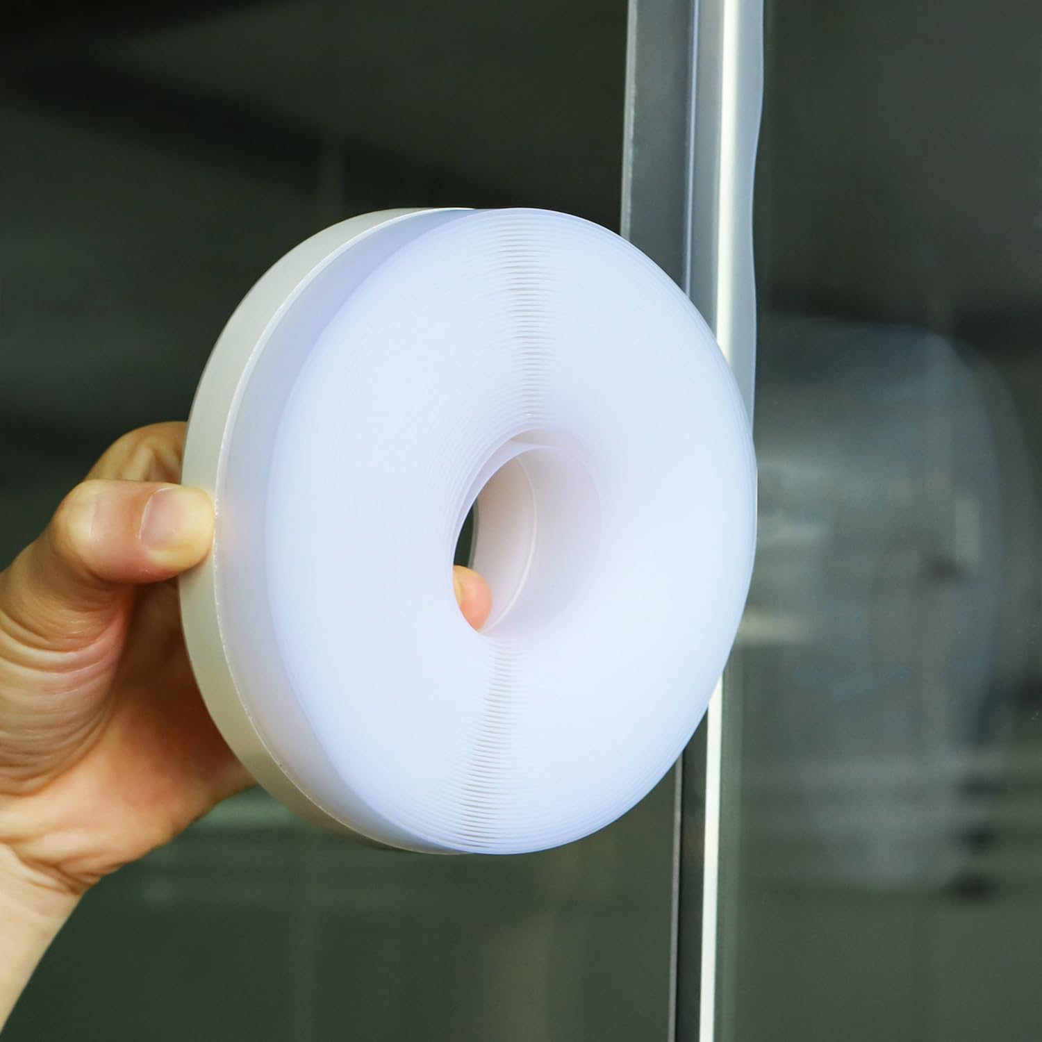 Silicone Weather Stripping Seal Door Tape 35 MM * 33FT Insulates Soundproofs Perfect for Door Frames Windows Bathroom Shower Glass Gaps Blocks Cold Air Rain (33 Foot)