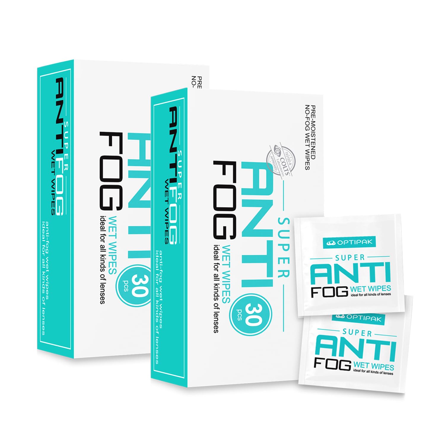 Anti Fog Wipes for Glasses (60 Count)