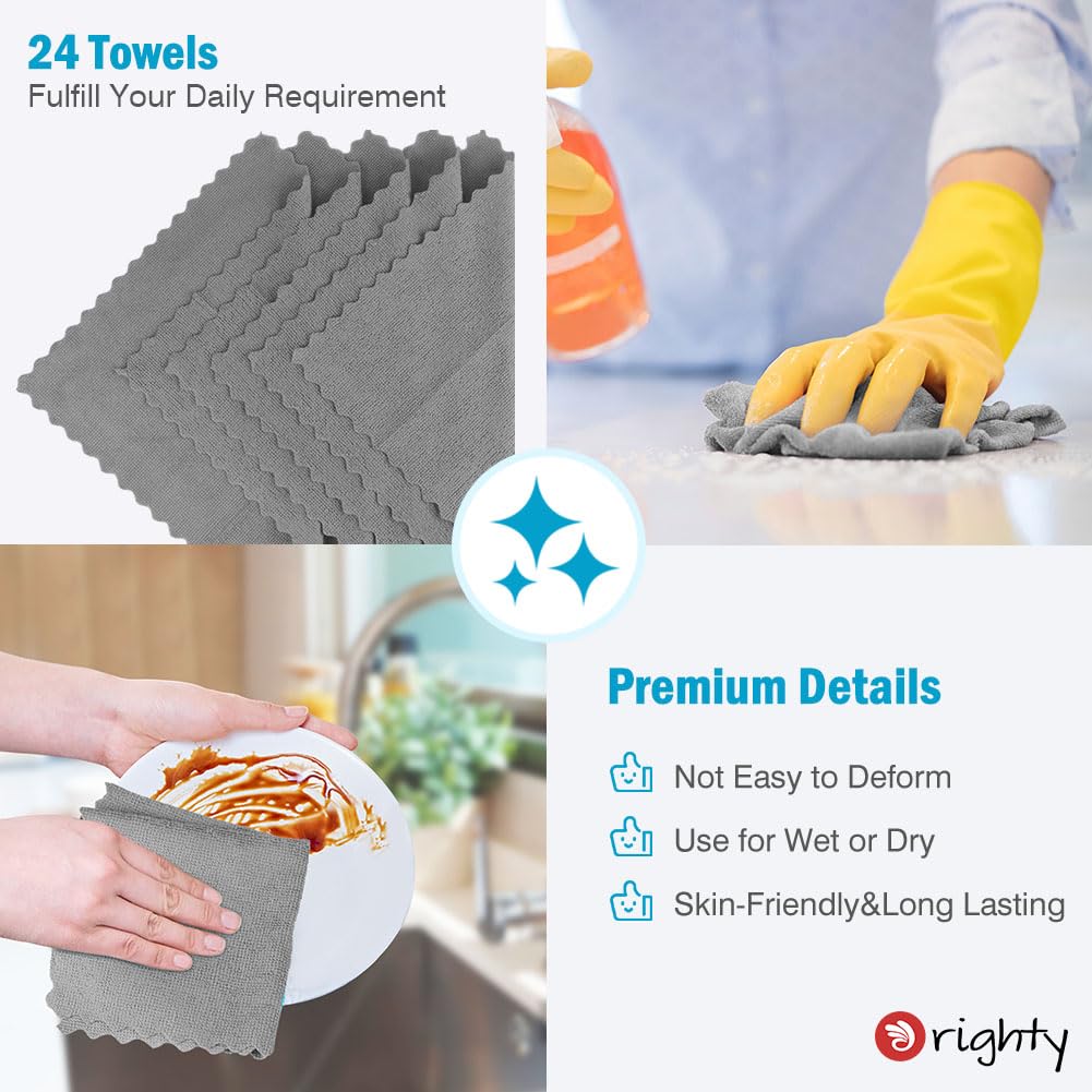 Microfiber Cleaning Cloth (24 Count)